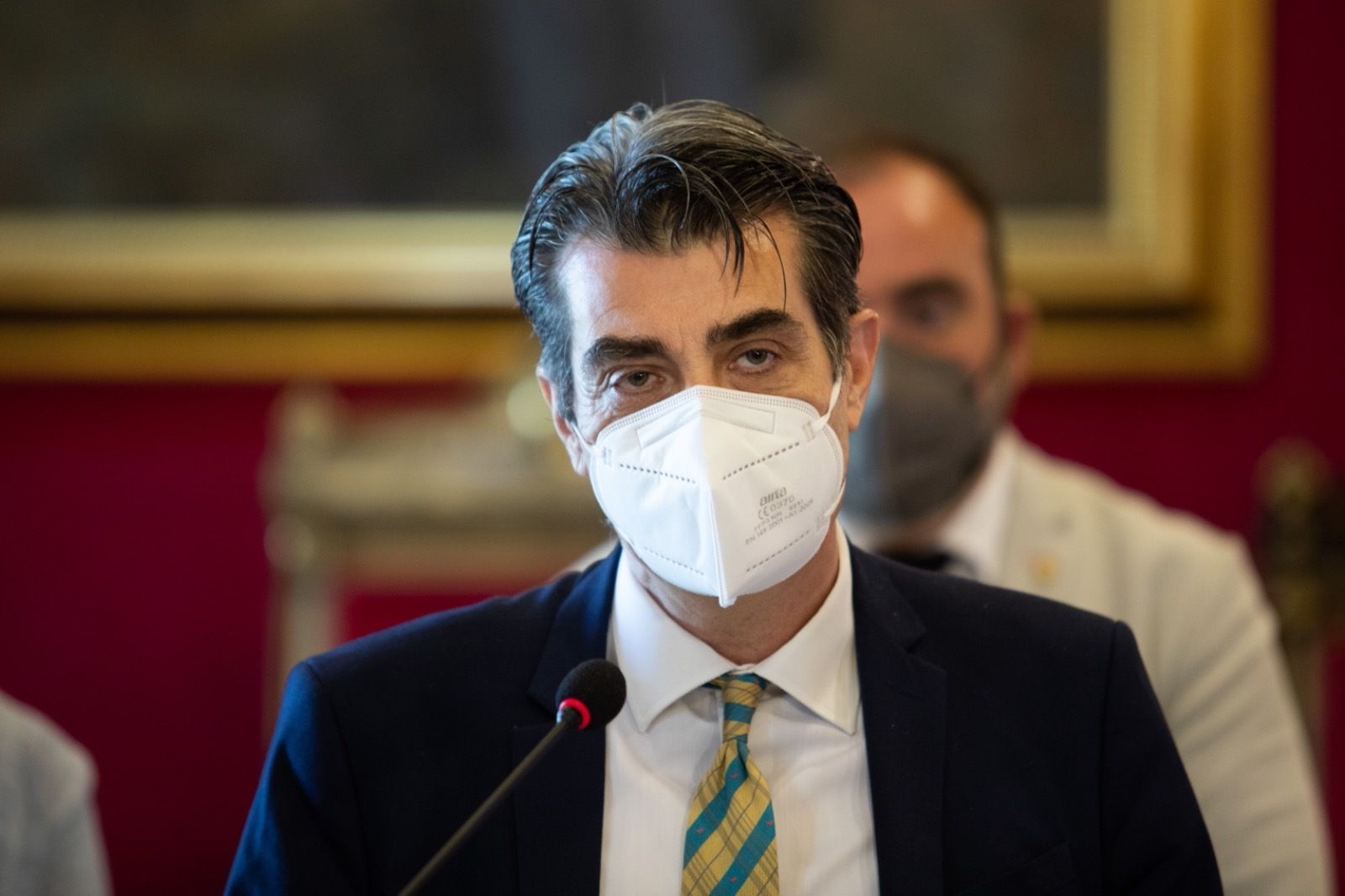 El portavoz de Unidas Podemos, Antonio Cambril