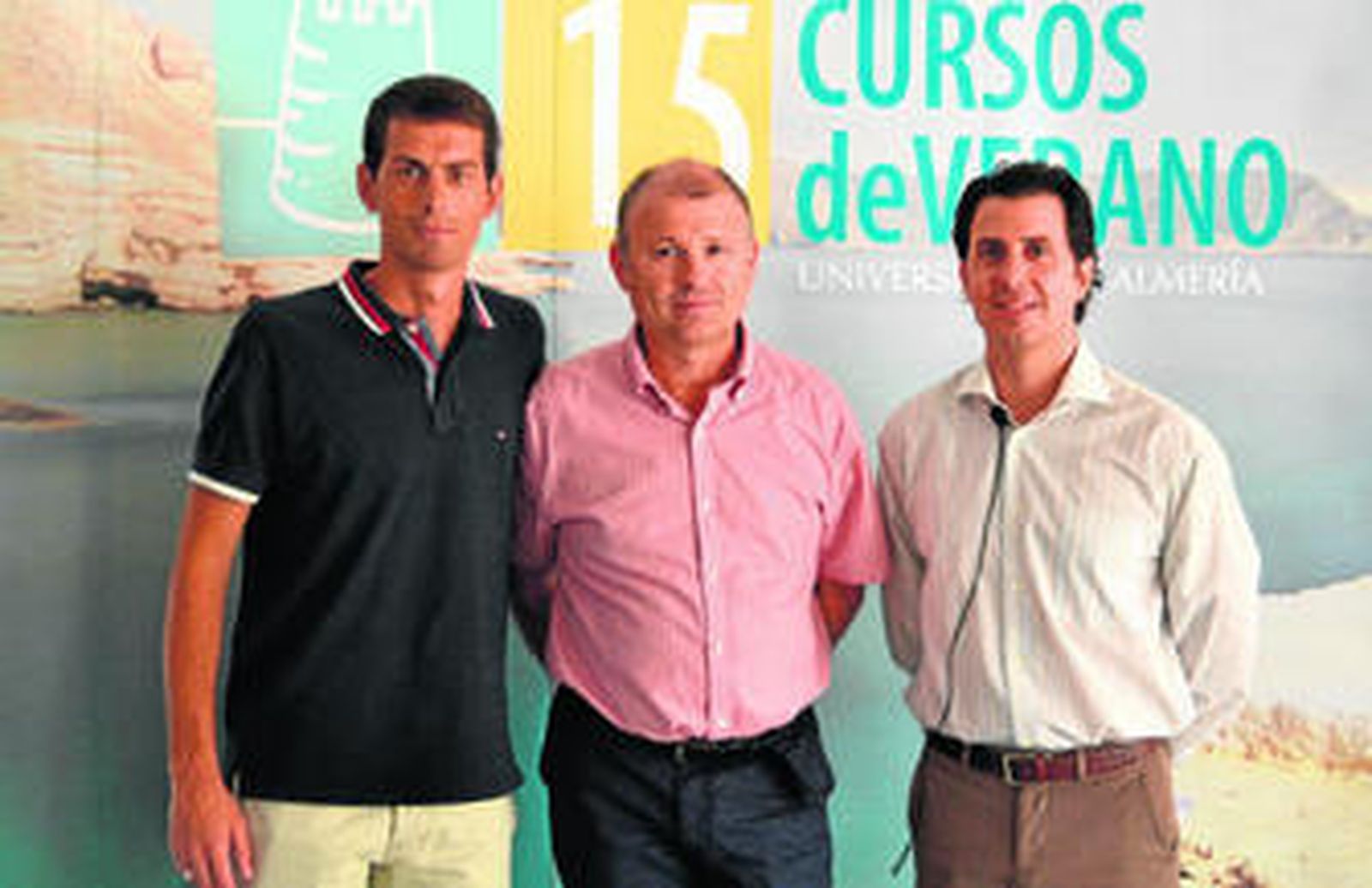 Los tres ponentes que participaron en la clausura del curso.