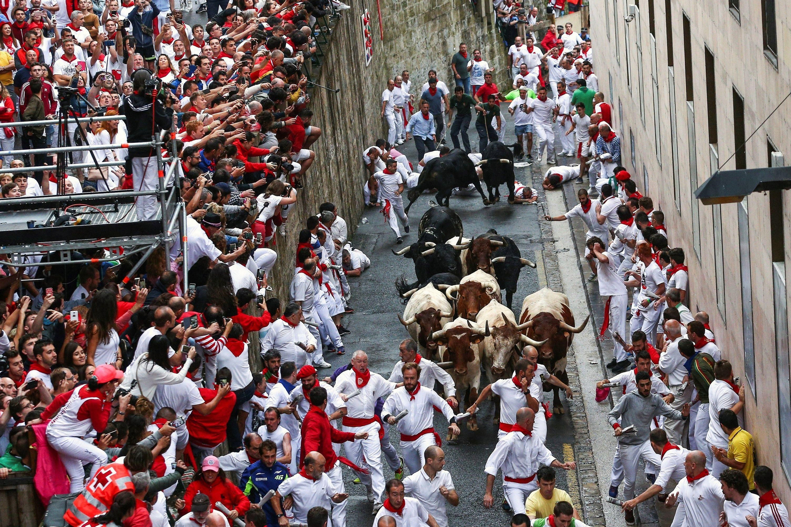 Las imágenes del primer encierro de los sanfermines 2018