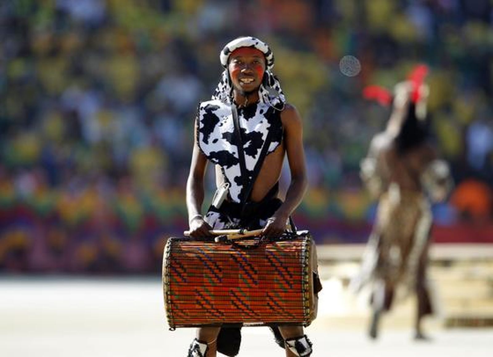 Una fiesta de música y color abre oficialmente el Mundial de Sudáfrica 2010.

Foto: Efe
