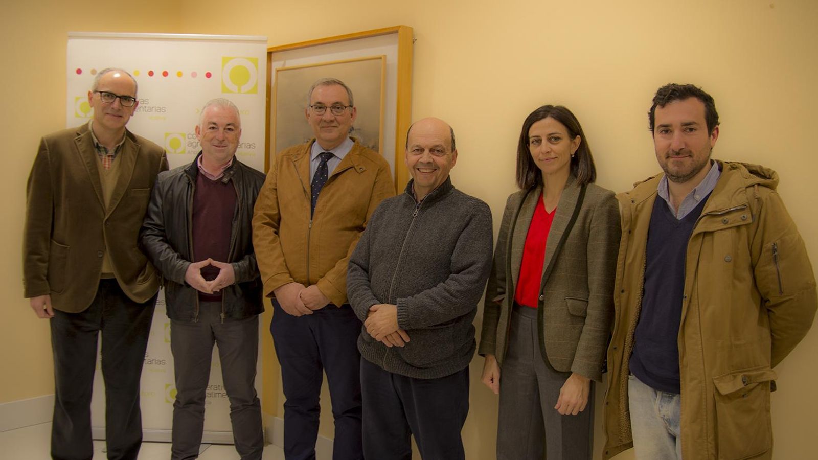 Miembros de la Plataforma con Cooperativas Agro-Alimentarias.