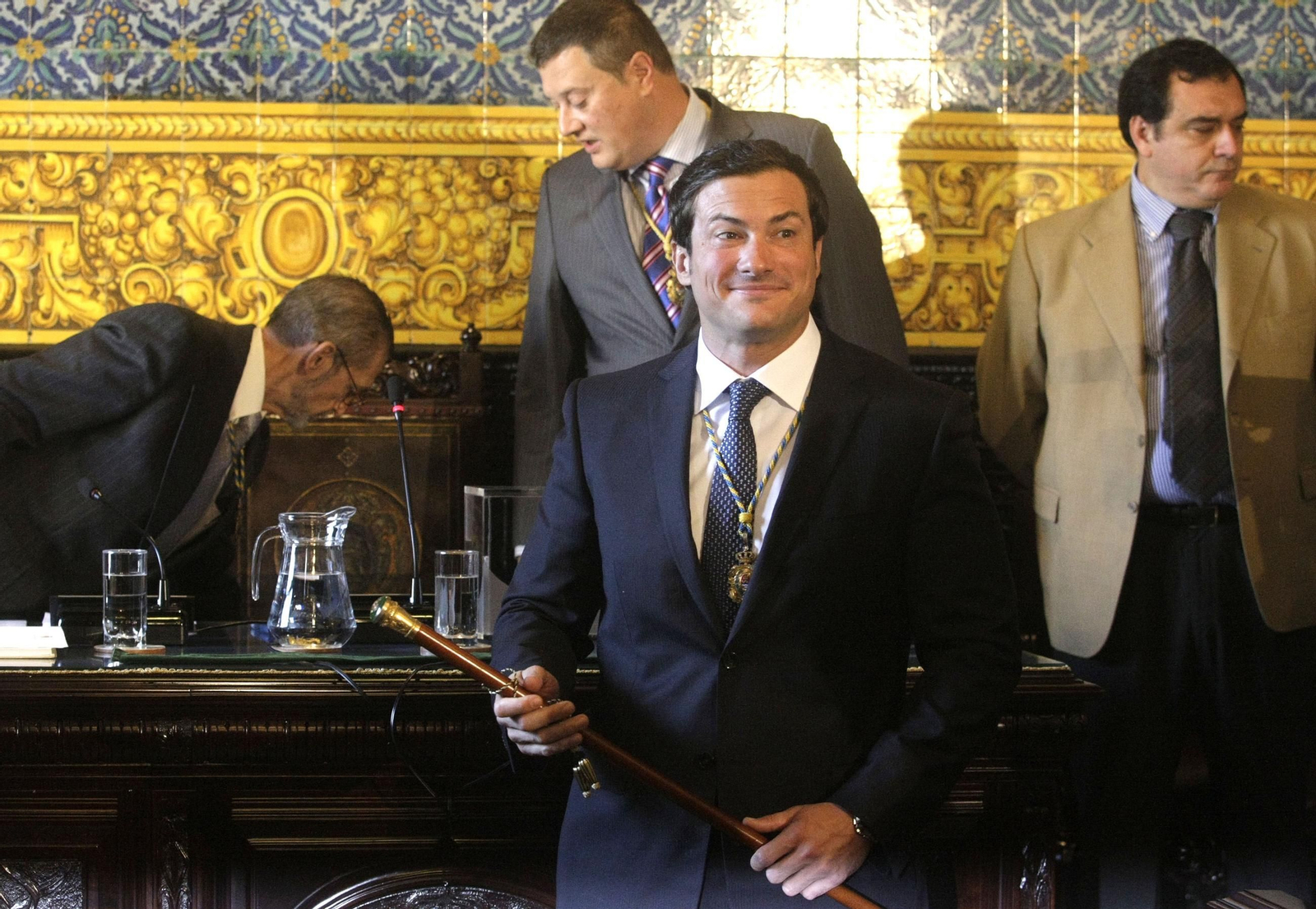 El socialista Diego Sánchez Rull, en 2010, en su toma de posesión de la Alcaldía.