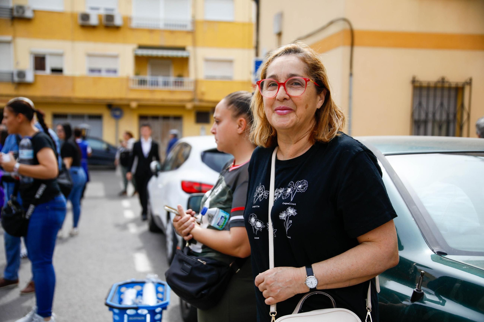 Las imágenes del CEIP San Fernando de El Zapillo de la ciudad de Almería en procesión en el viernes de dolores