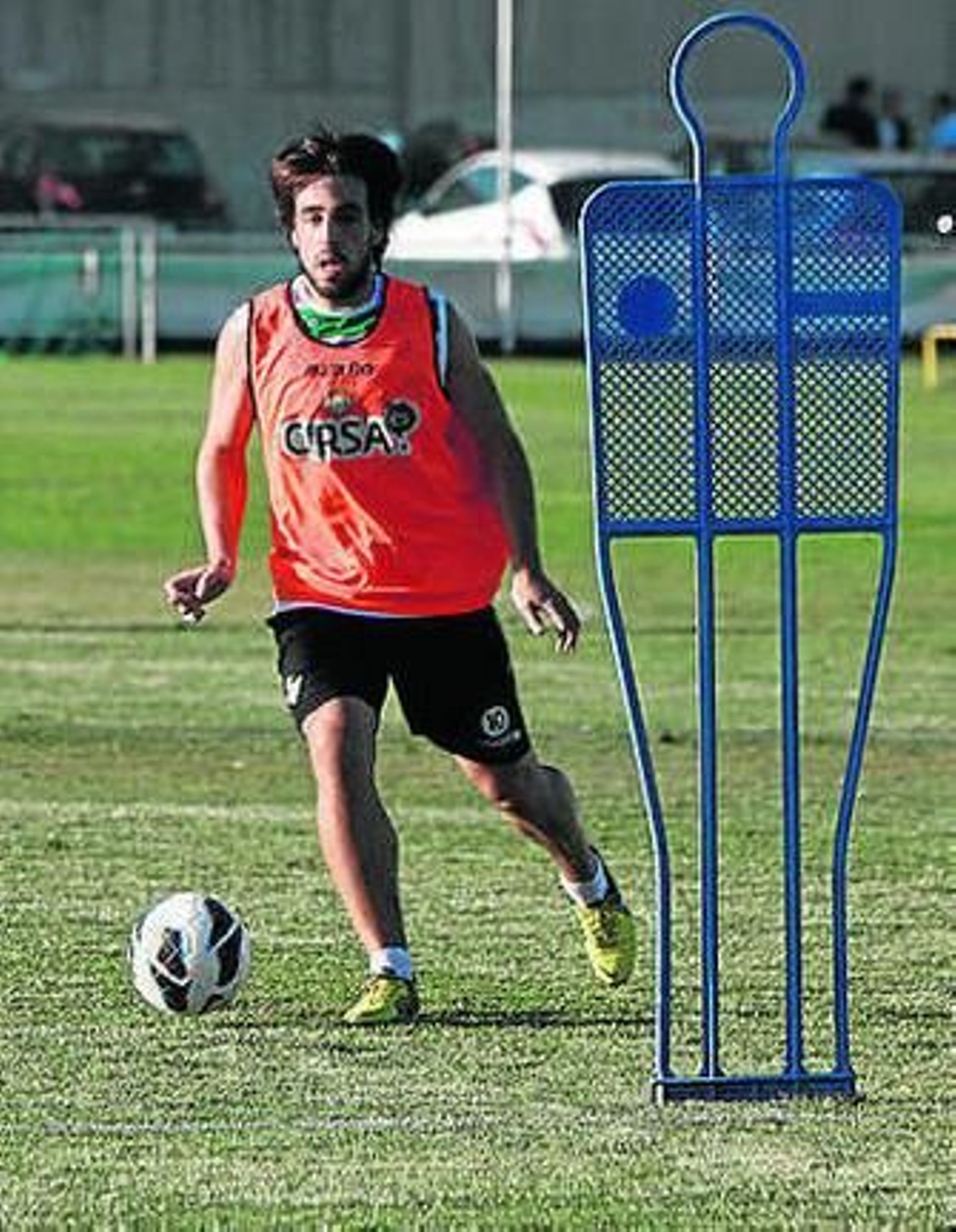 Beñat, en la sesión de ayer.