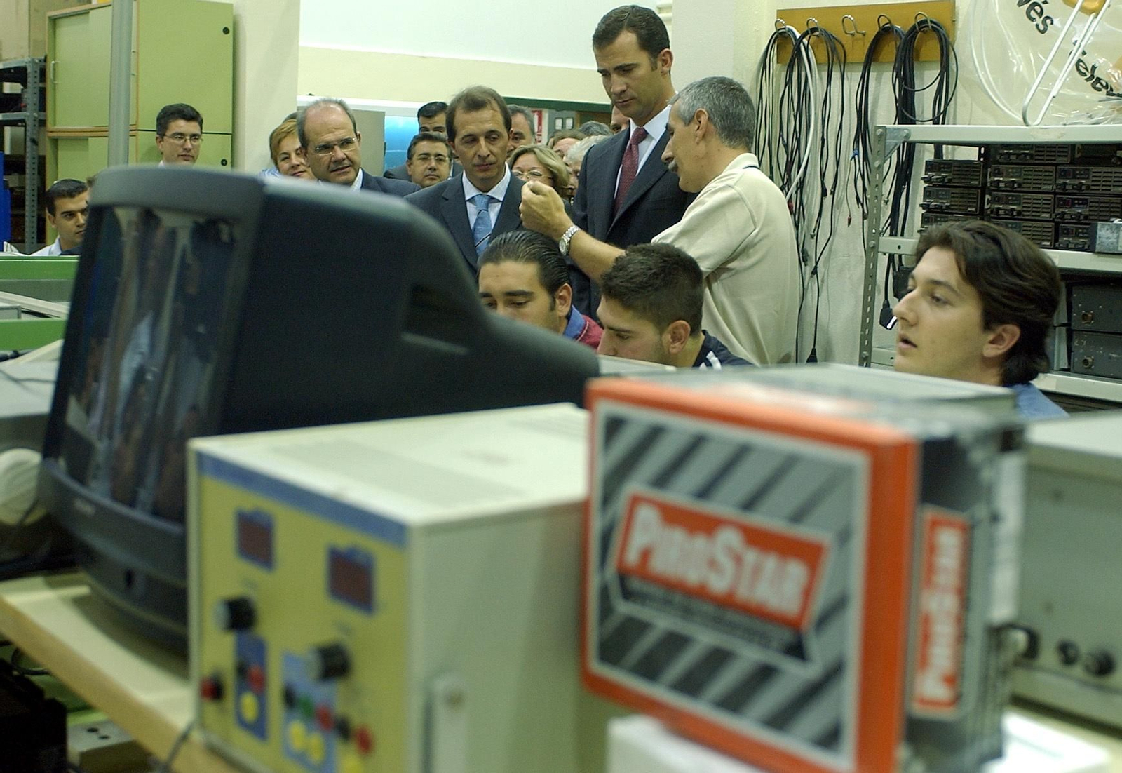 El entonces Príncipe de Asturias en 2003 visitó el IES Polígono Sur