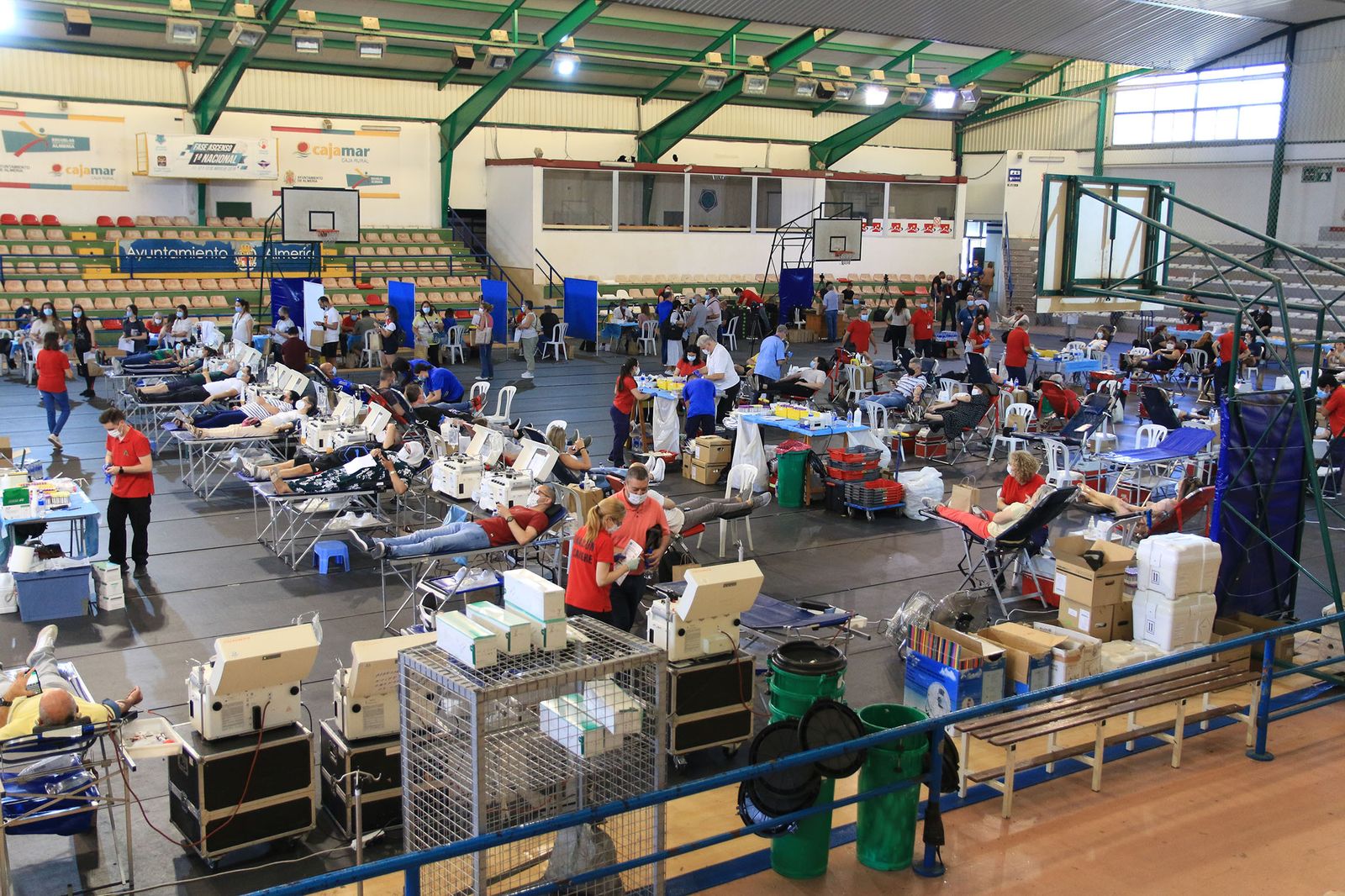 El pabellón Rafael Florido acoge el récord de donantes de sangre