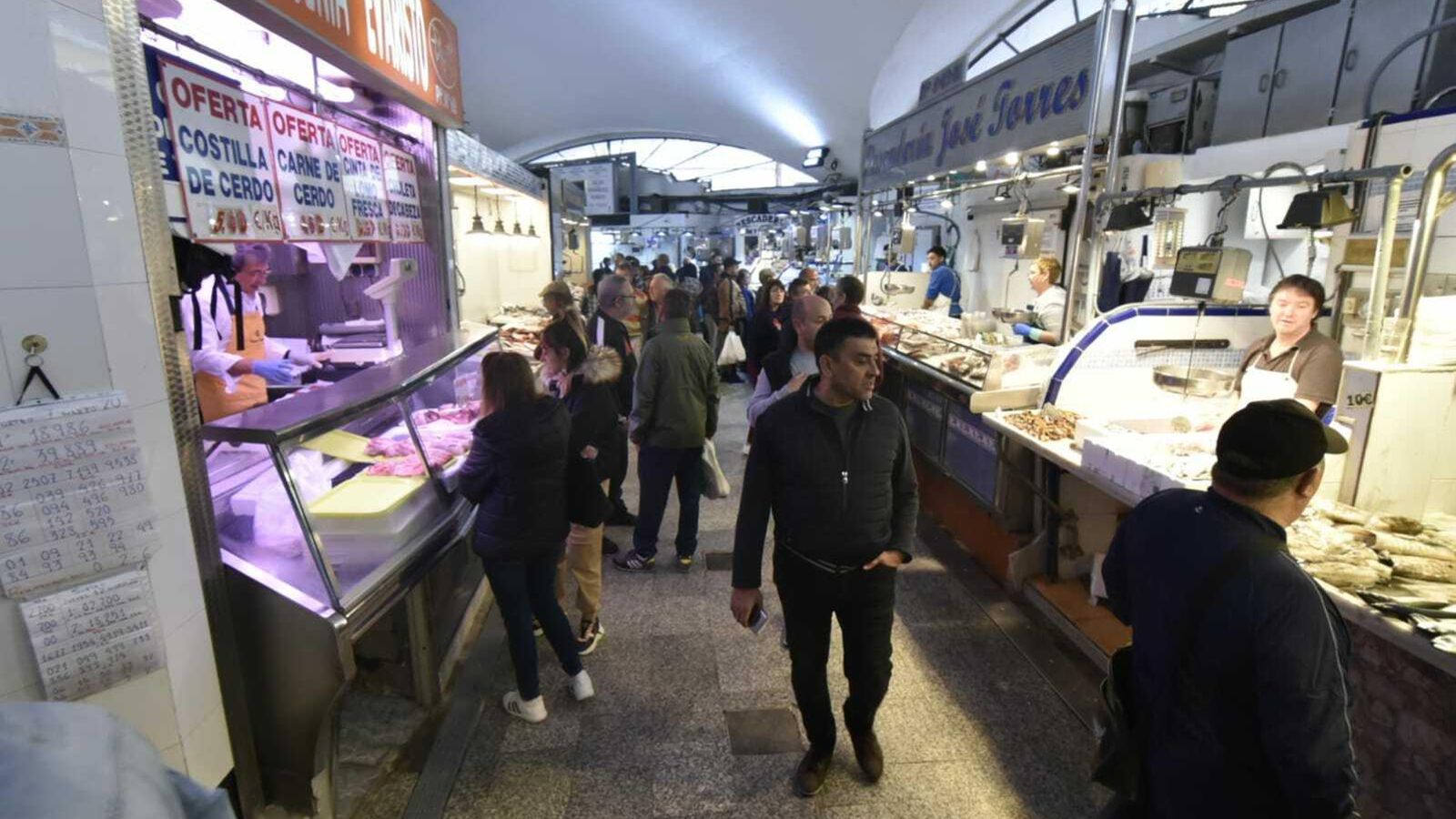 El mercado Ingeniero Torroja, este sábado.