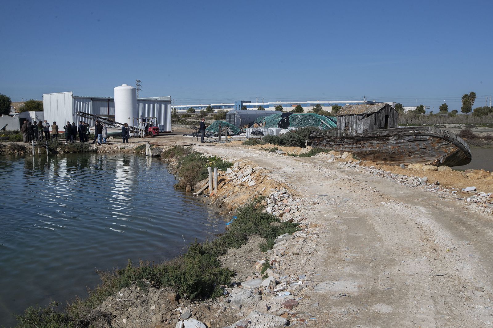 La salina San Vicente, en una imagen reciente.