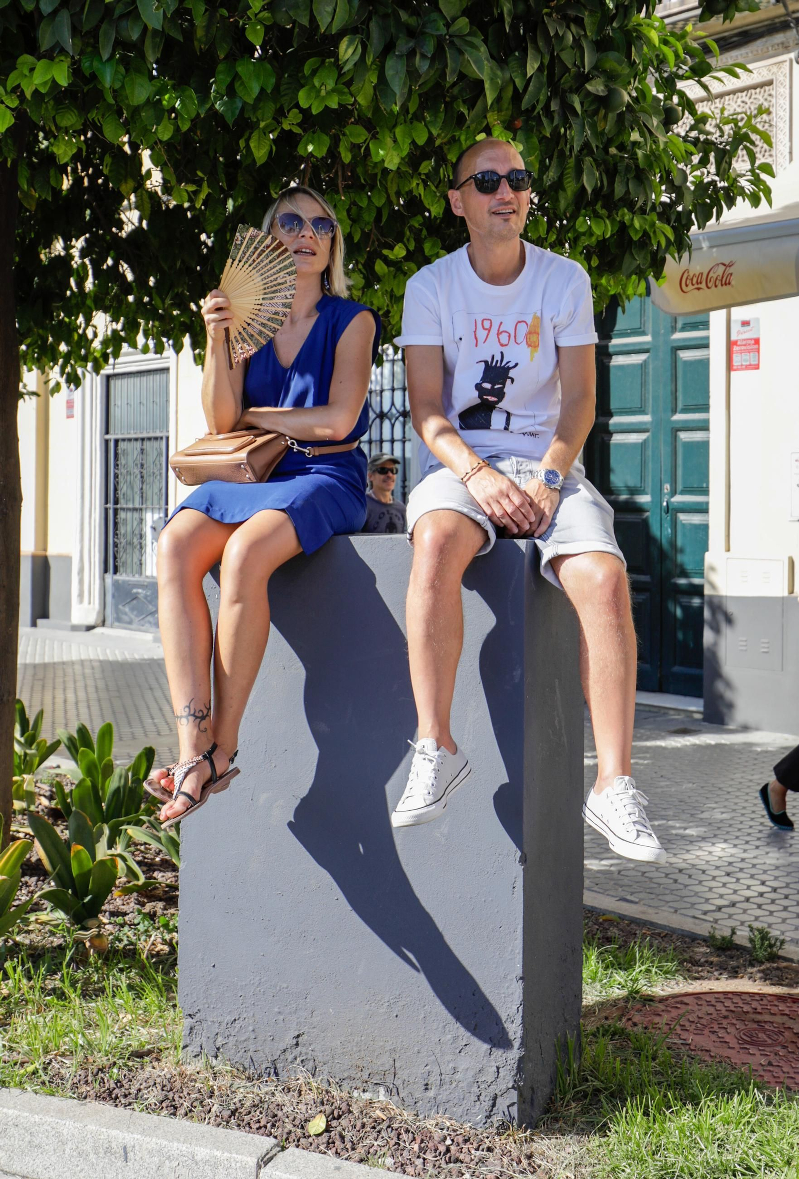 Ambiente del final de la 5ª etapa de la Vuelta ciclista a España, a su llegada a Sevilla