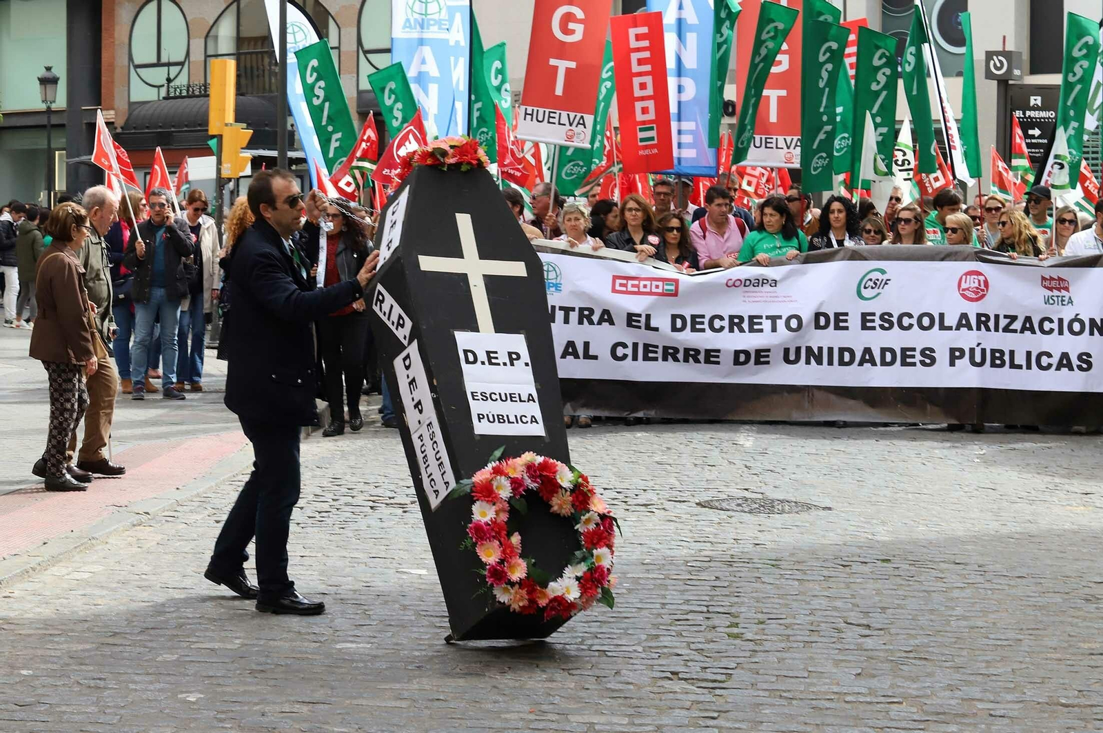 Imágenes de la manifestación en defensa de la educación pública