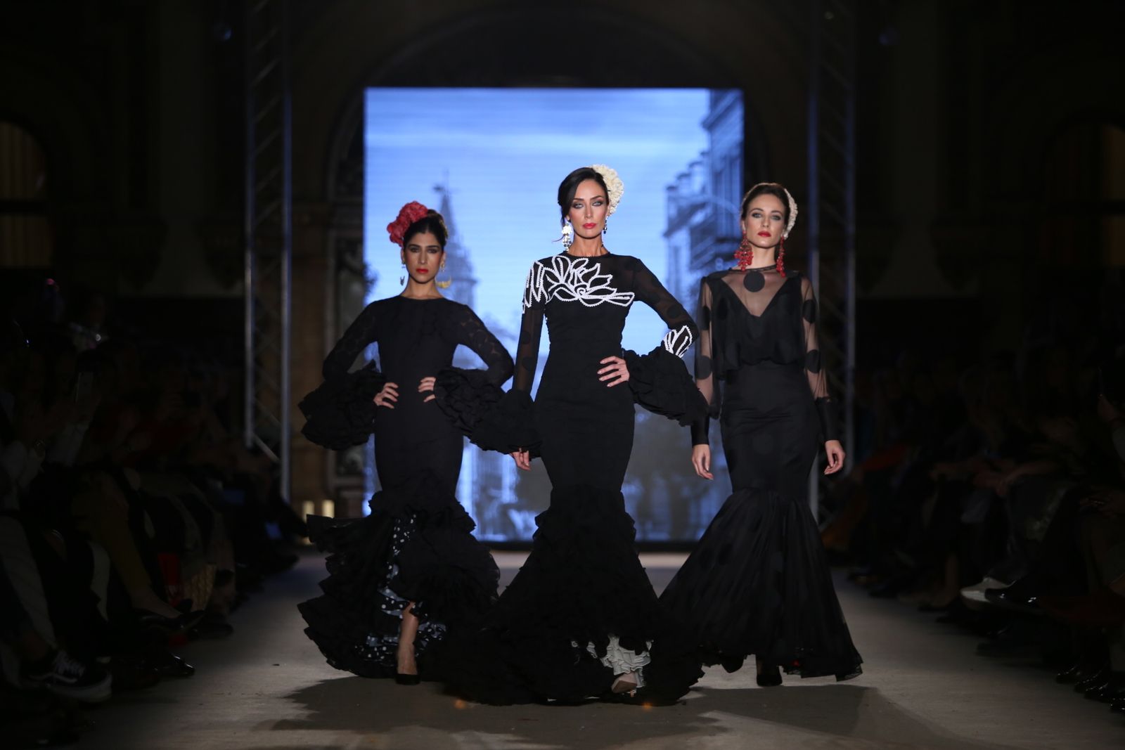 El traje de flamenca negro de 2019, sinónimo de elegancia