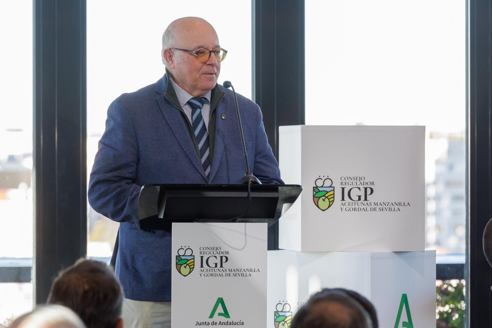 El presidente del Consejo Regulador, Juan Luis Oropesa Cáceres, durante el acto.