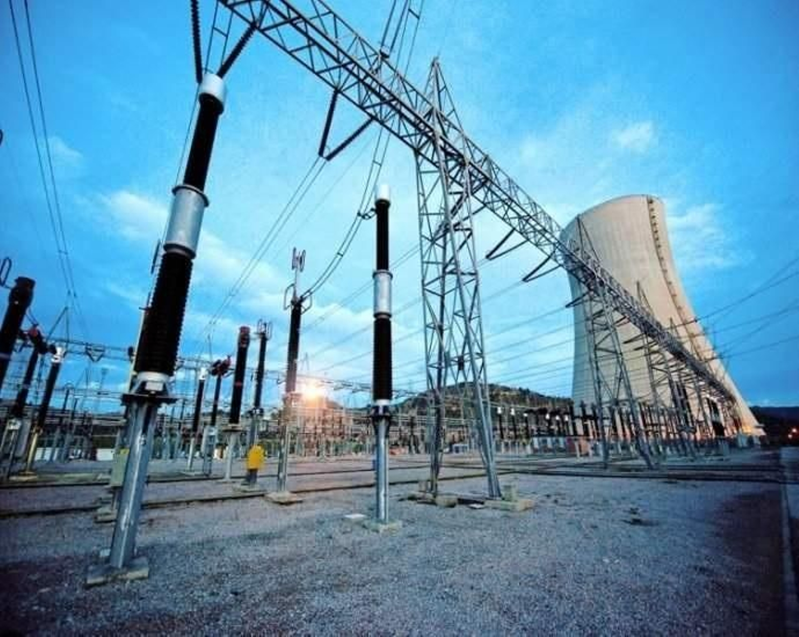 Parque eléctrico en la central nuclear de Ascó, en Tarragona