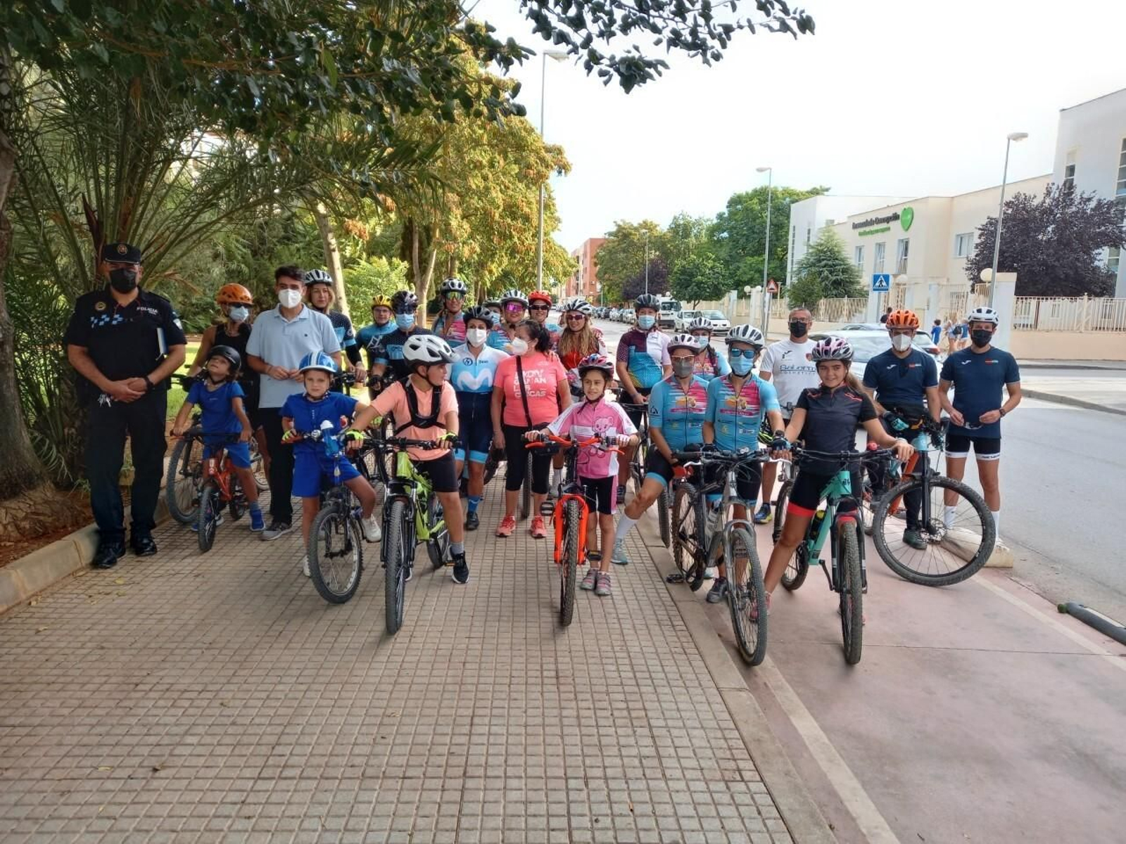 Salida en bicicleta que cerró la Semana Europea de la Movilidad en Puente Genil.