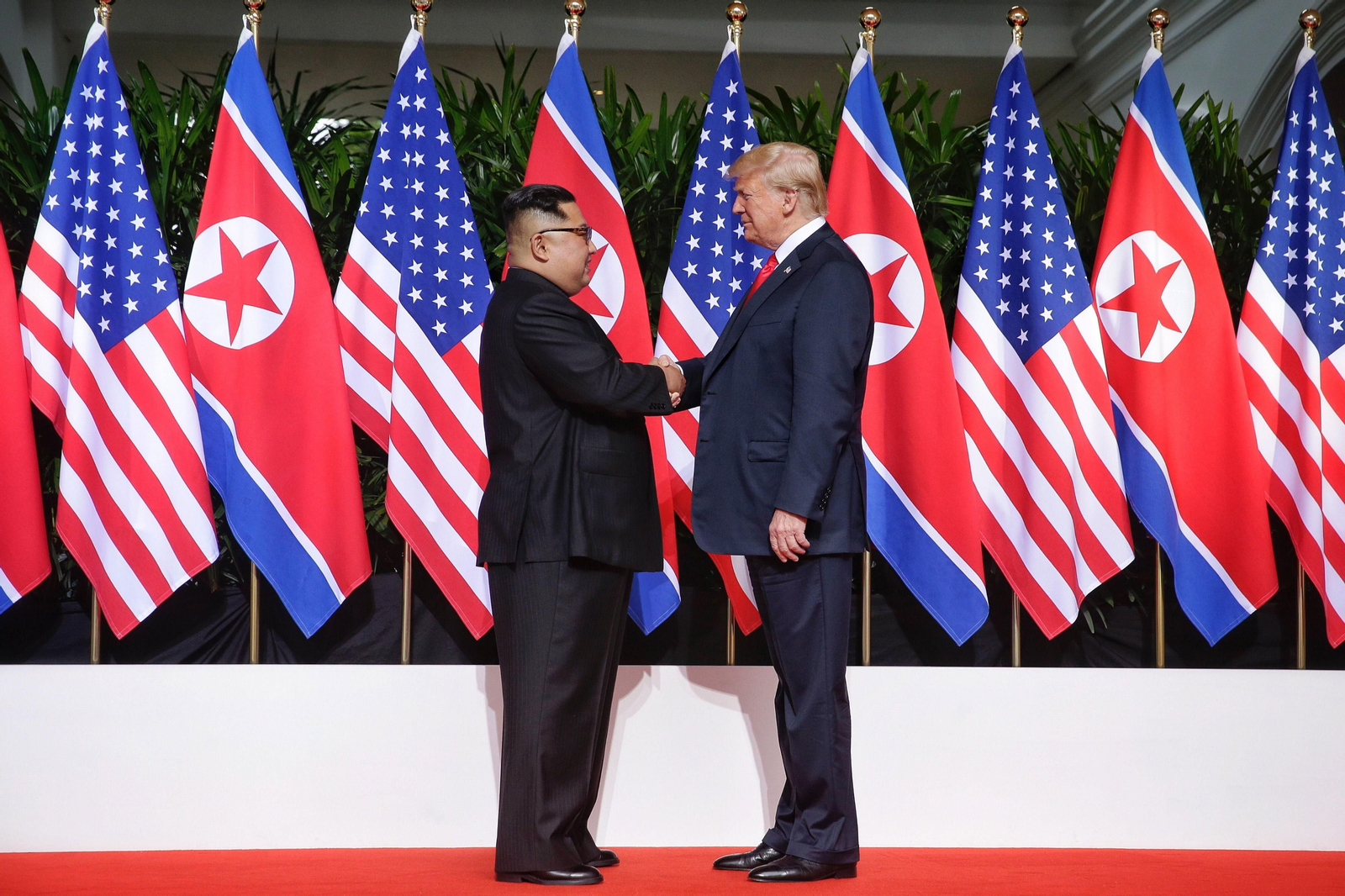 Las imágenes del encuentro entre Kim Jong-un y Trump