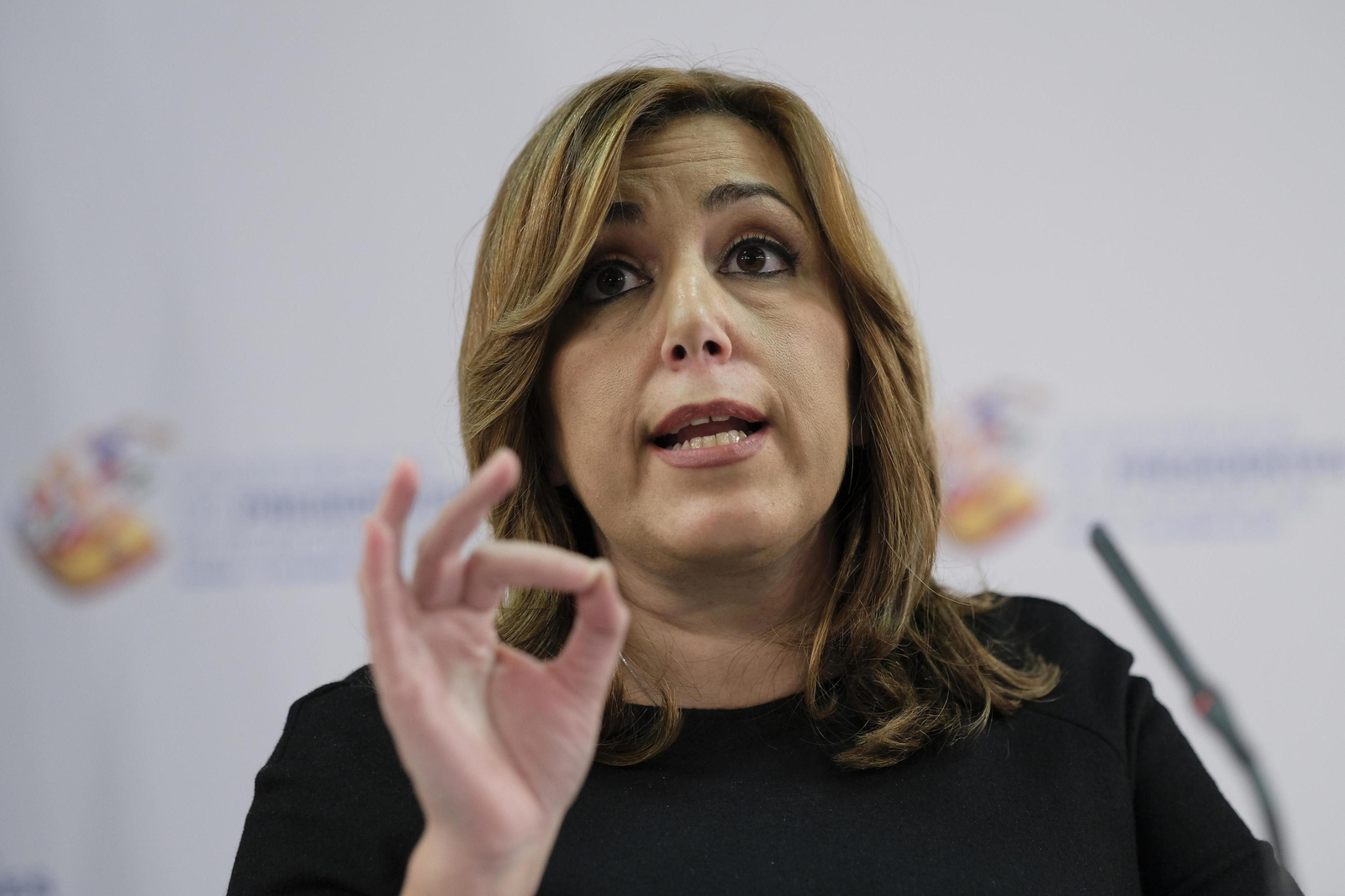 Susana Díaz, después de la cumbre de presidentes autonómicos.
