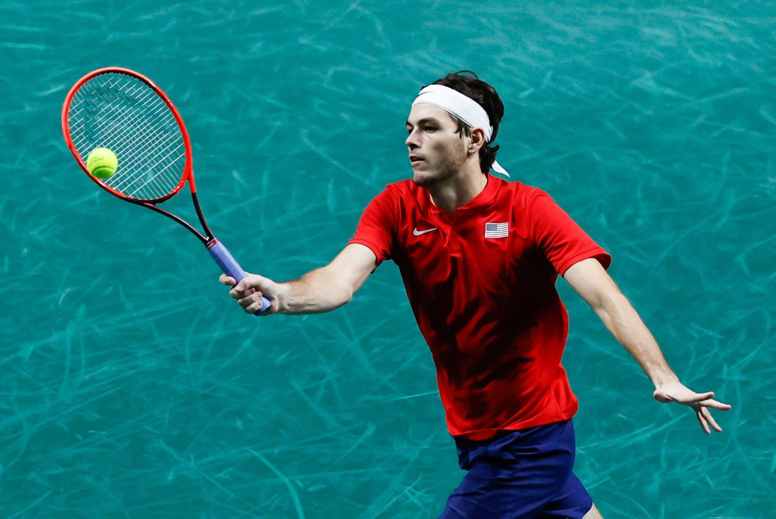 Taylor Fritz - Lorenzo Musetti de la Copa Davis de Málaga, en fotos