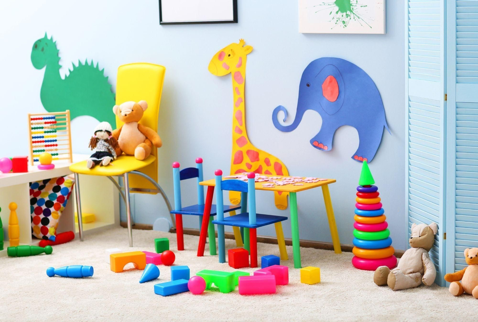 Interior de una escuela infantil.