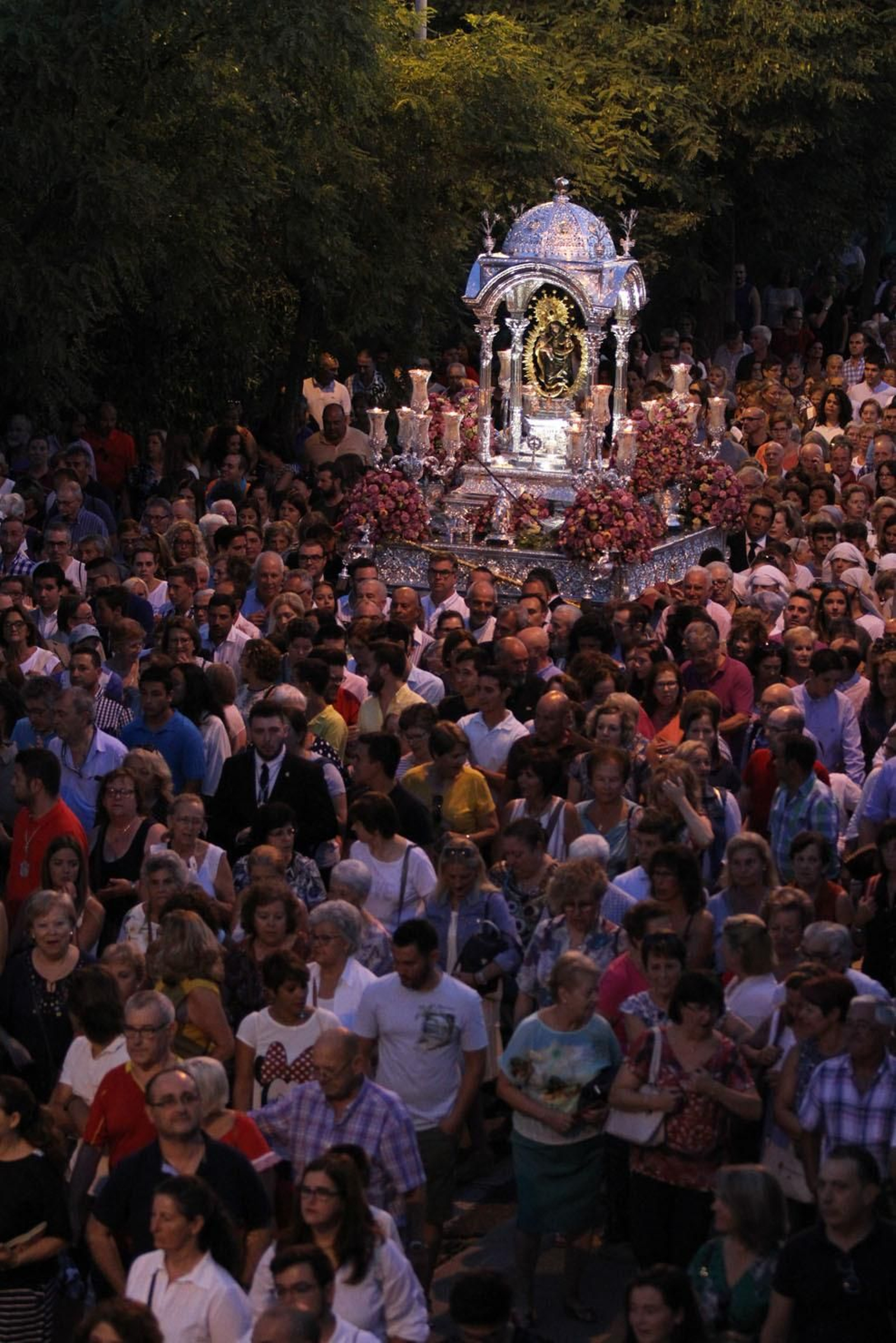Imágenes de la bajada de La Cinta a la Catedral de La Merced