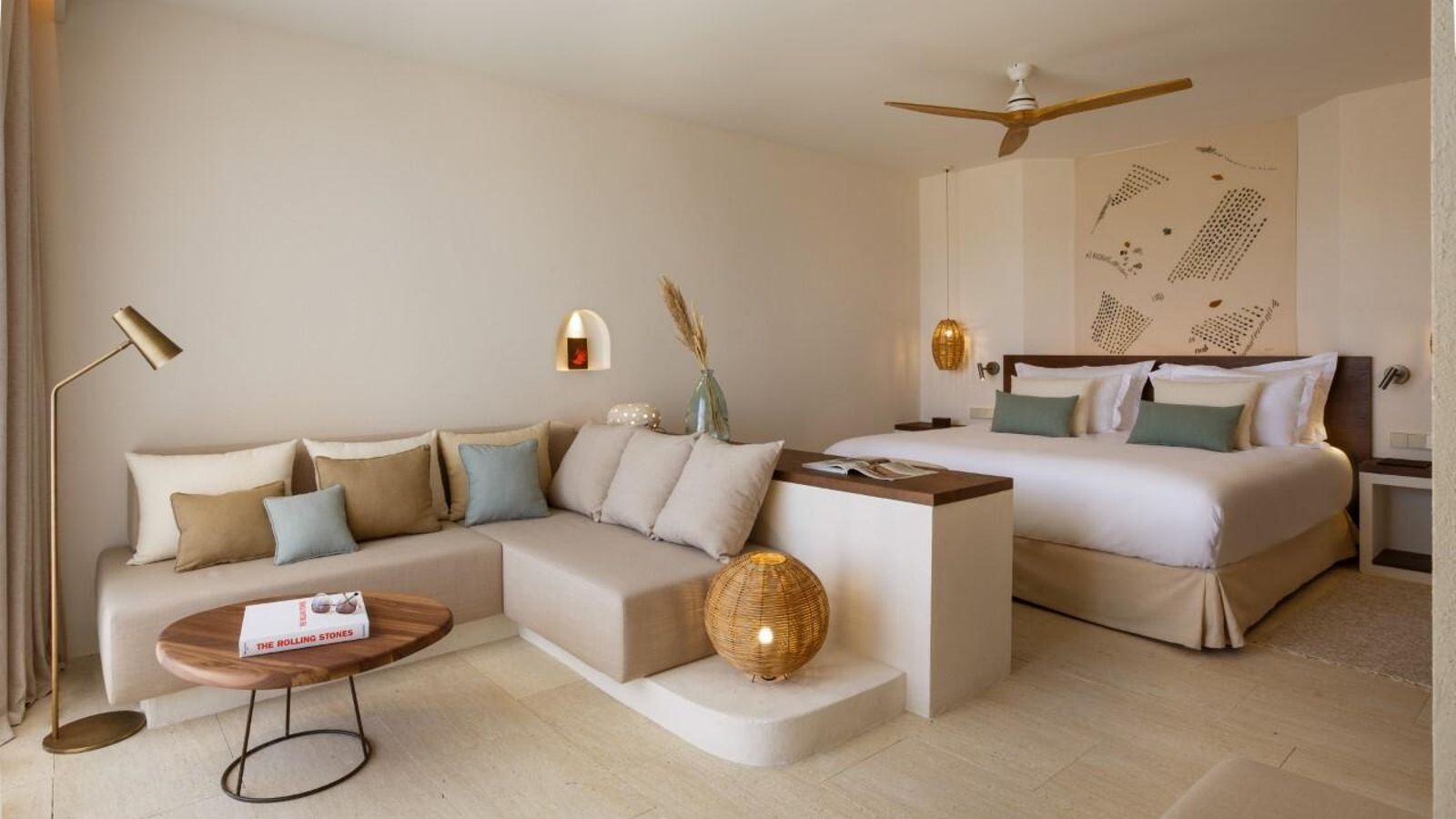Una de las habitaciones del hotel. Una de las habitaciones del hotel.