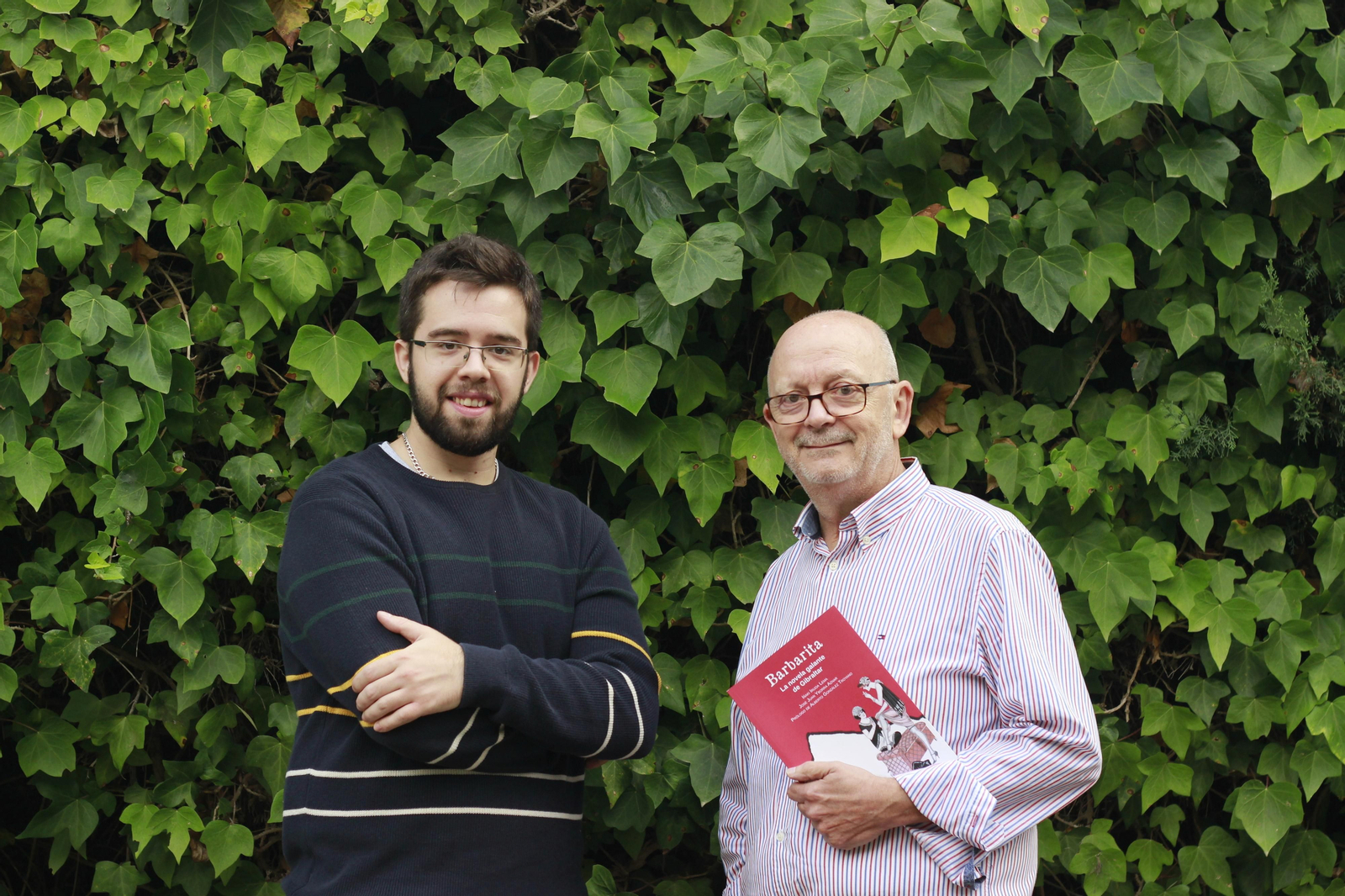 Iñaki Irijoa y José Juan Yborra, con su obra.