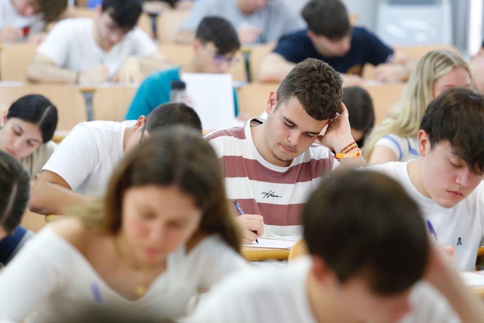 Alumnos examinándose este martes de Selectividad en la Escuela Politécnica de Algeciras. Alumnos examinándose este martes de Selectividad en la Escuela Politécnica de Algeciras.