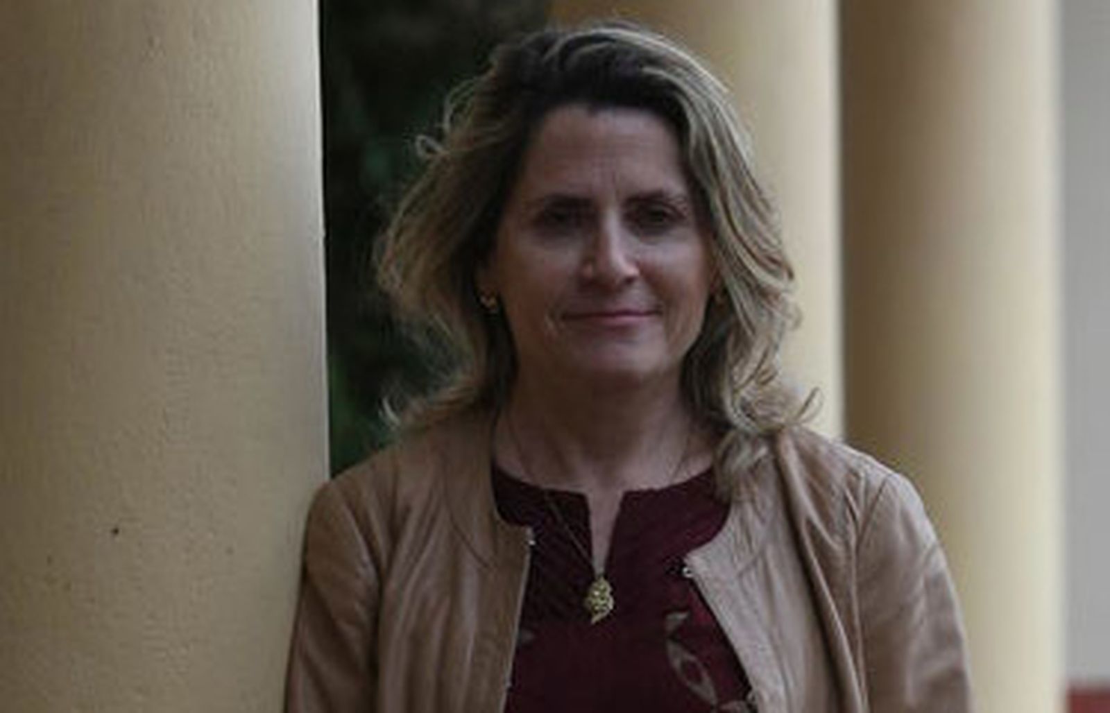 Pilar Jurado, en el Hotel Reina Cristina de Algeciras.