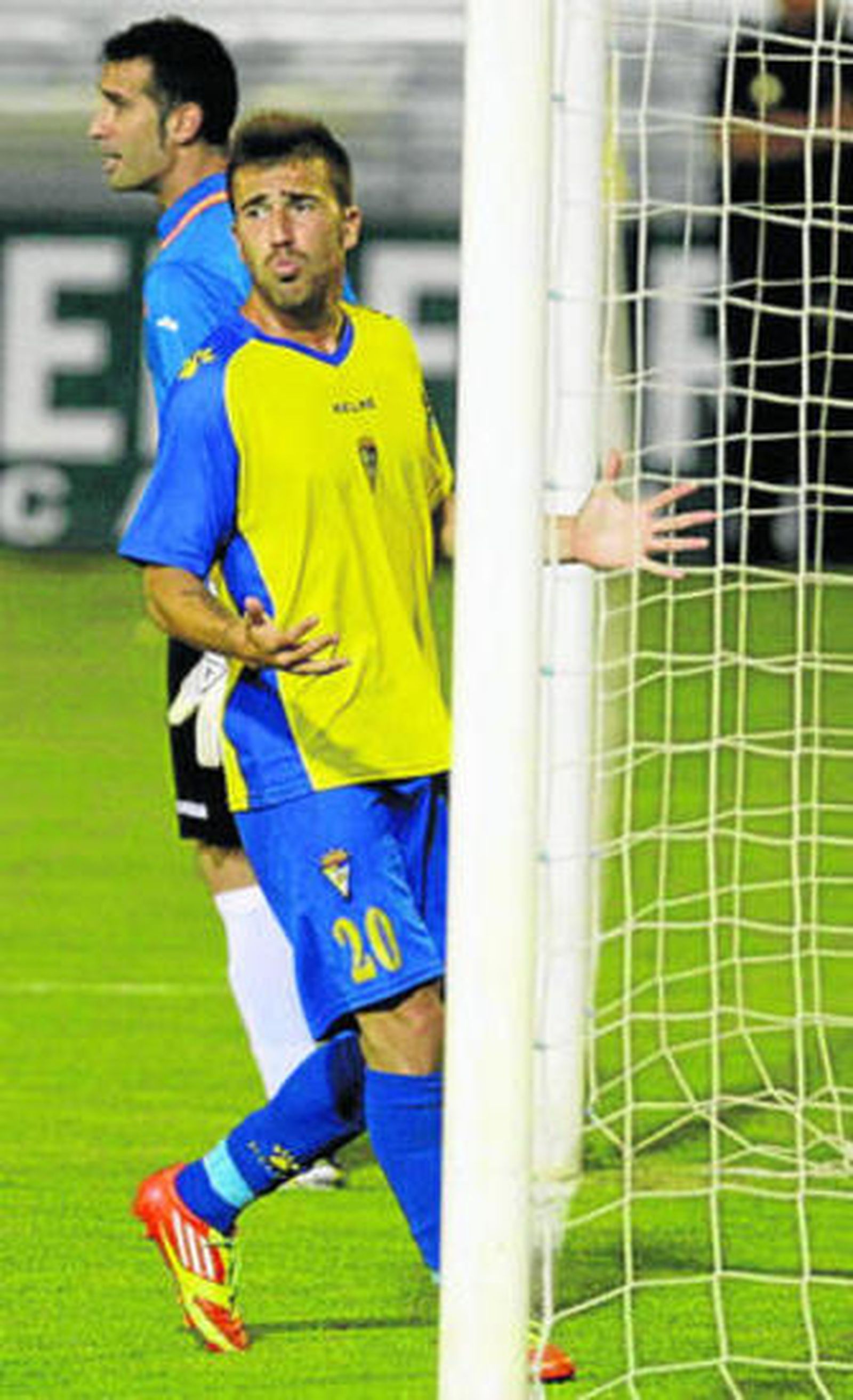 Dioni, en el partido de vuelta contra el Albacete.