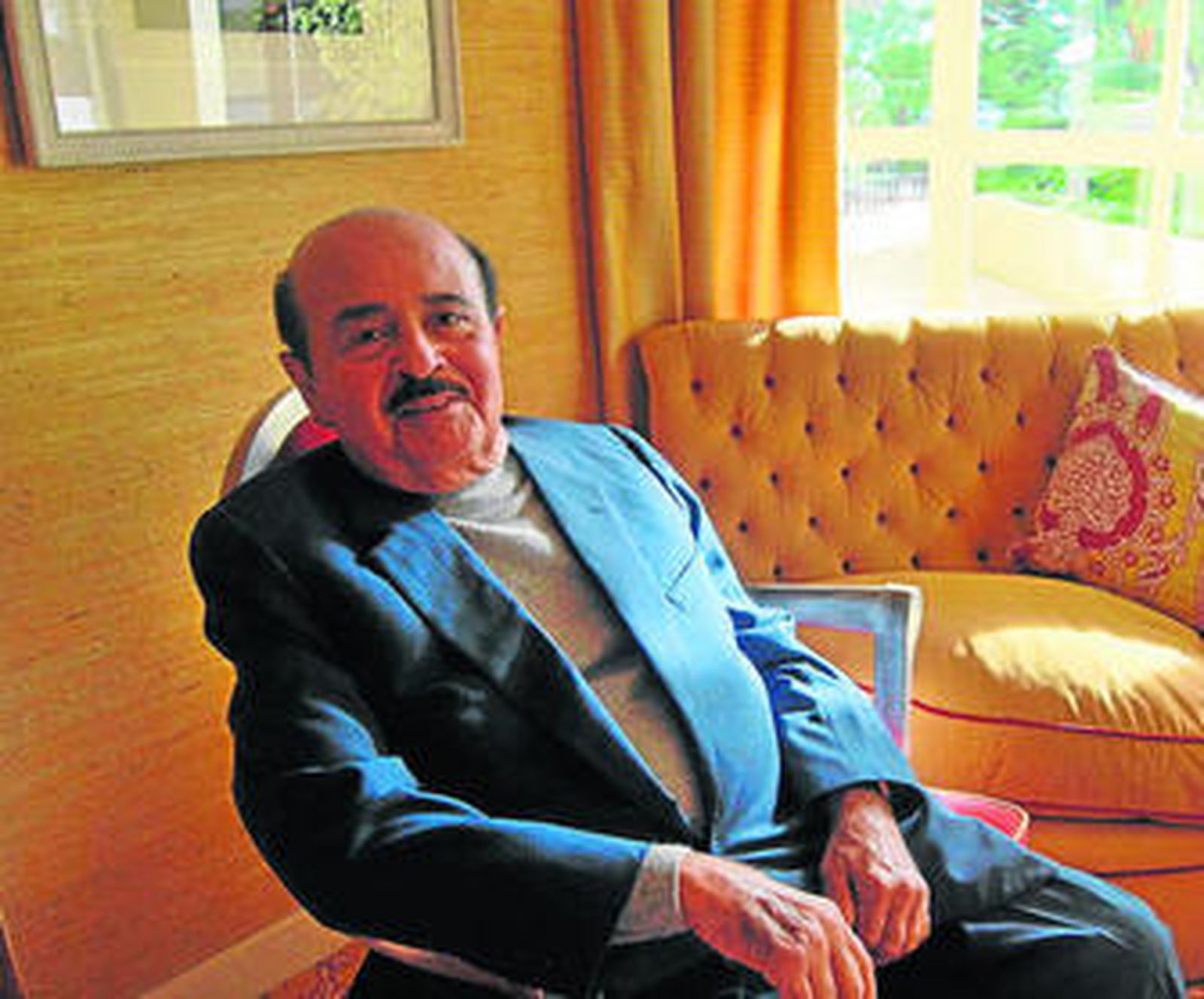 Adnan Khashoggi, ayer, en Marbella.