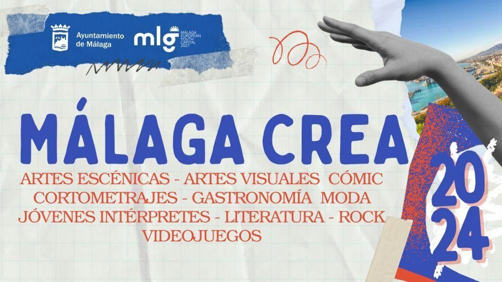 Cartel de MálagaCrea 2024.