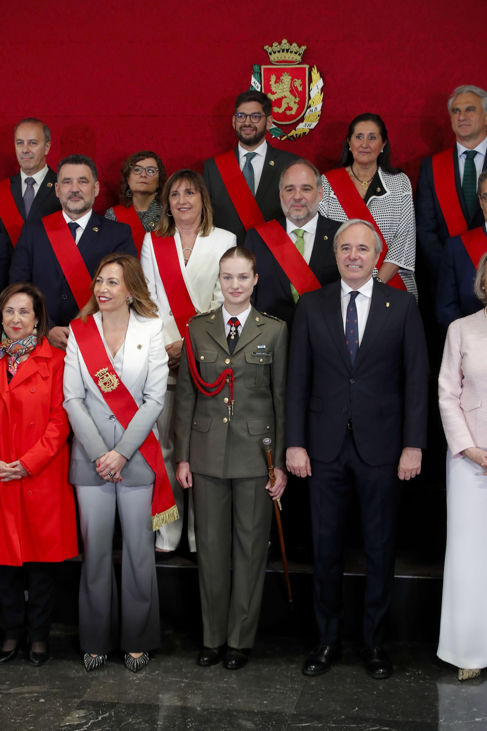 La princesa Leonor, en su primer acto institucional en solitario en Zaragoza