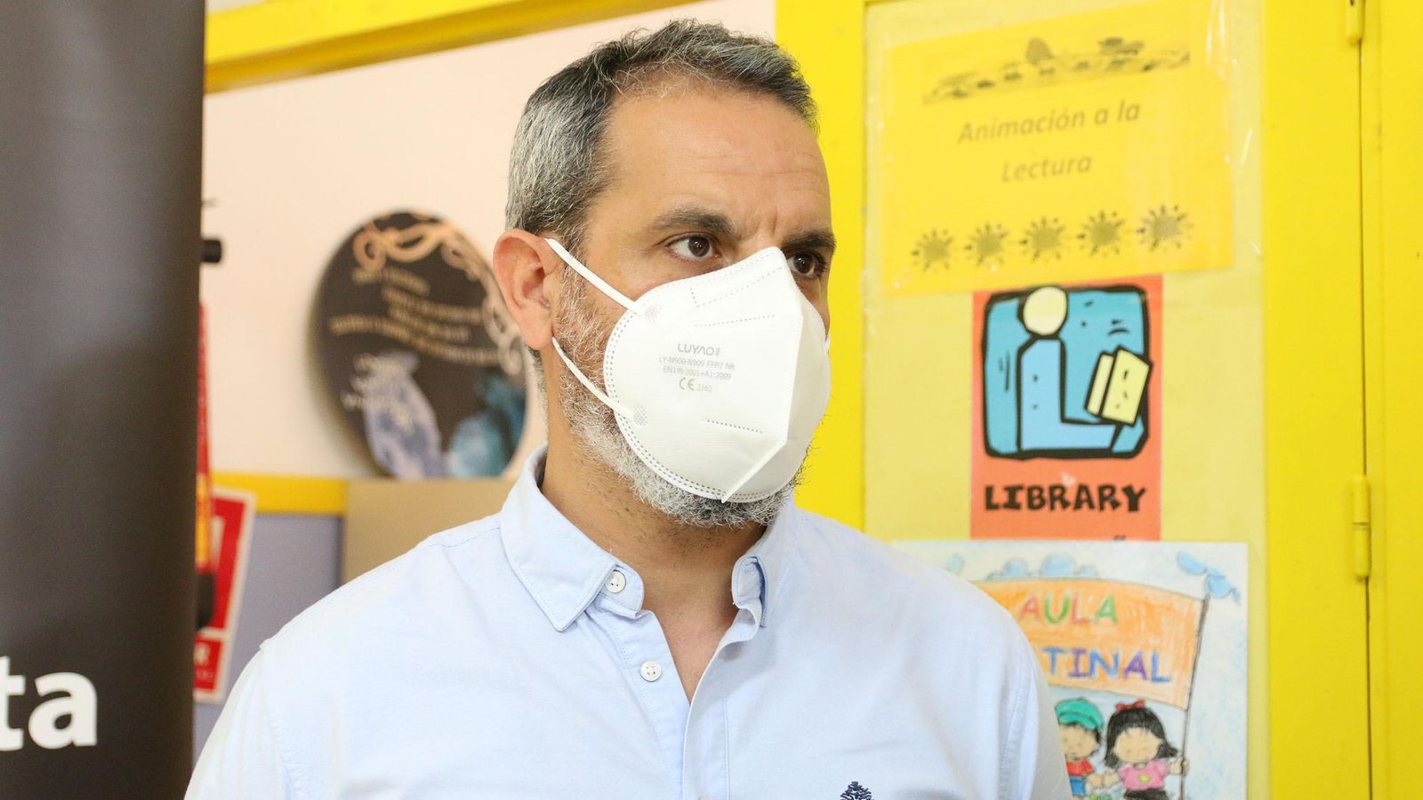 Mario Espín, director del CEIP Alfredo Molina Martín de La Fuentecica.