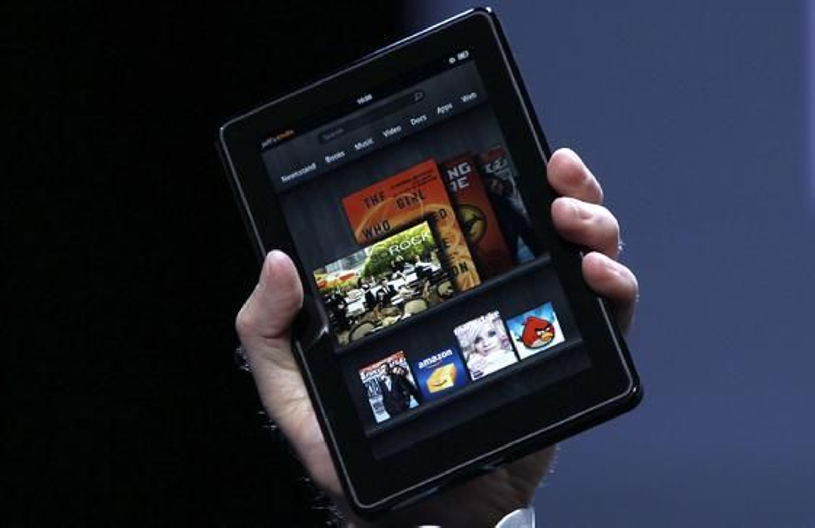 Amazon presenta los nuevos modelos de Kindle, entre ellos Fire, el debut de la compañía en el mundo de los 'tablets'.

Foto: Reuters