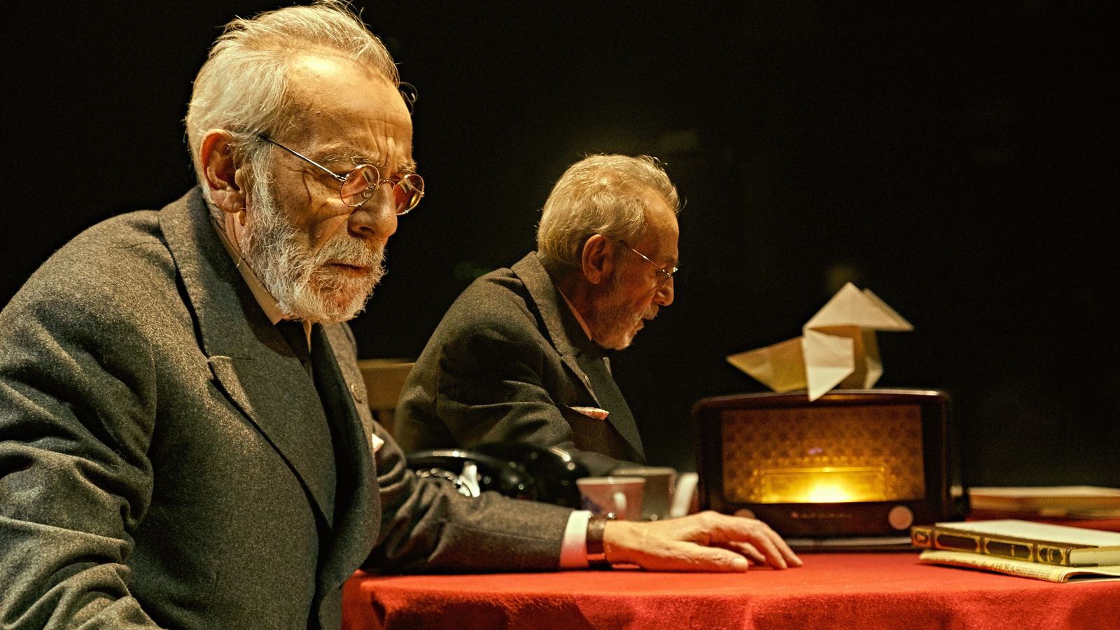 José Luis Gómez, como Unamuno, en un momento de la obra