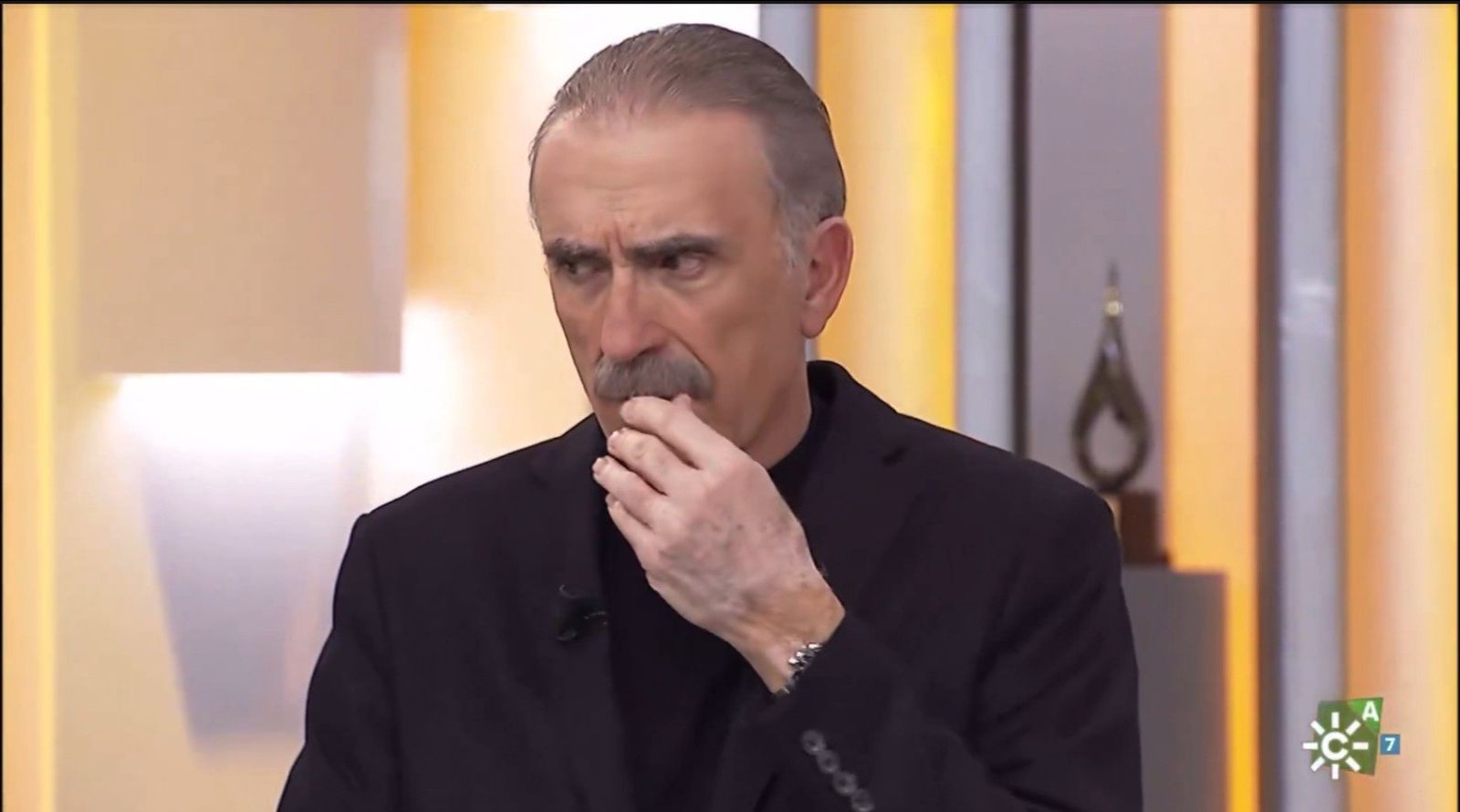 Juan y Medio con cara contrariada este martes en 'La tarde, aquí y ahora'