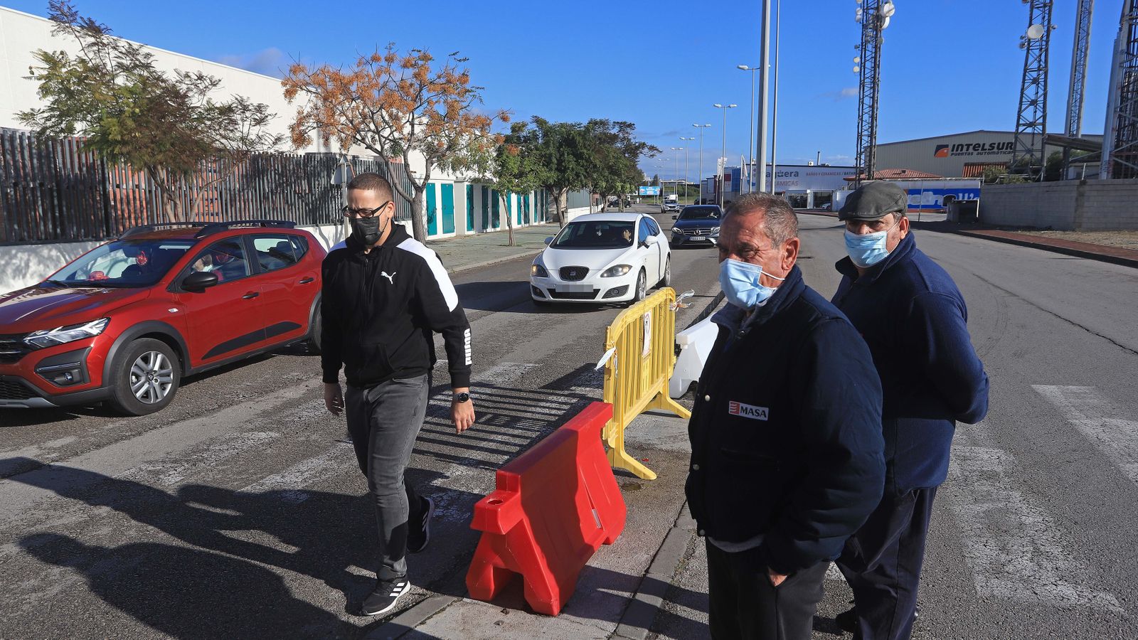 Fotos de los piquetes en el polígono de Palmones