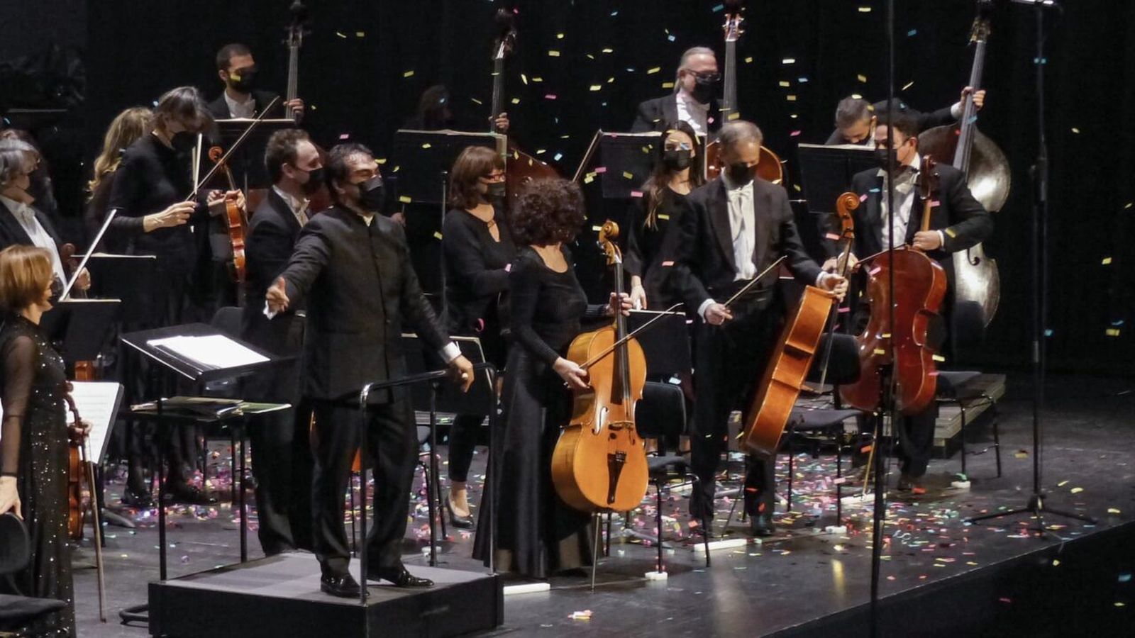 La Orquesta de Extremadura, en una de sus actuaciones.