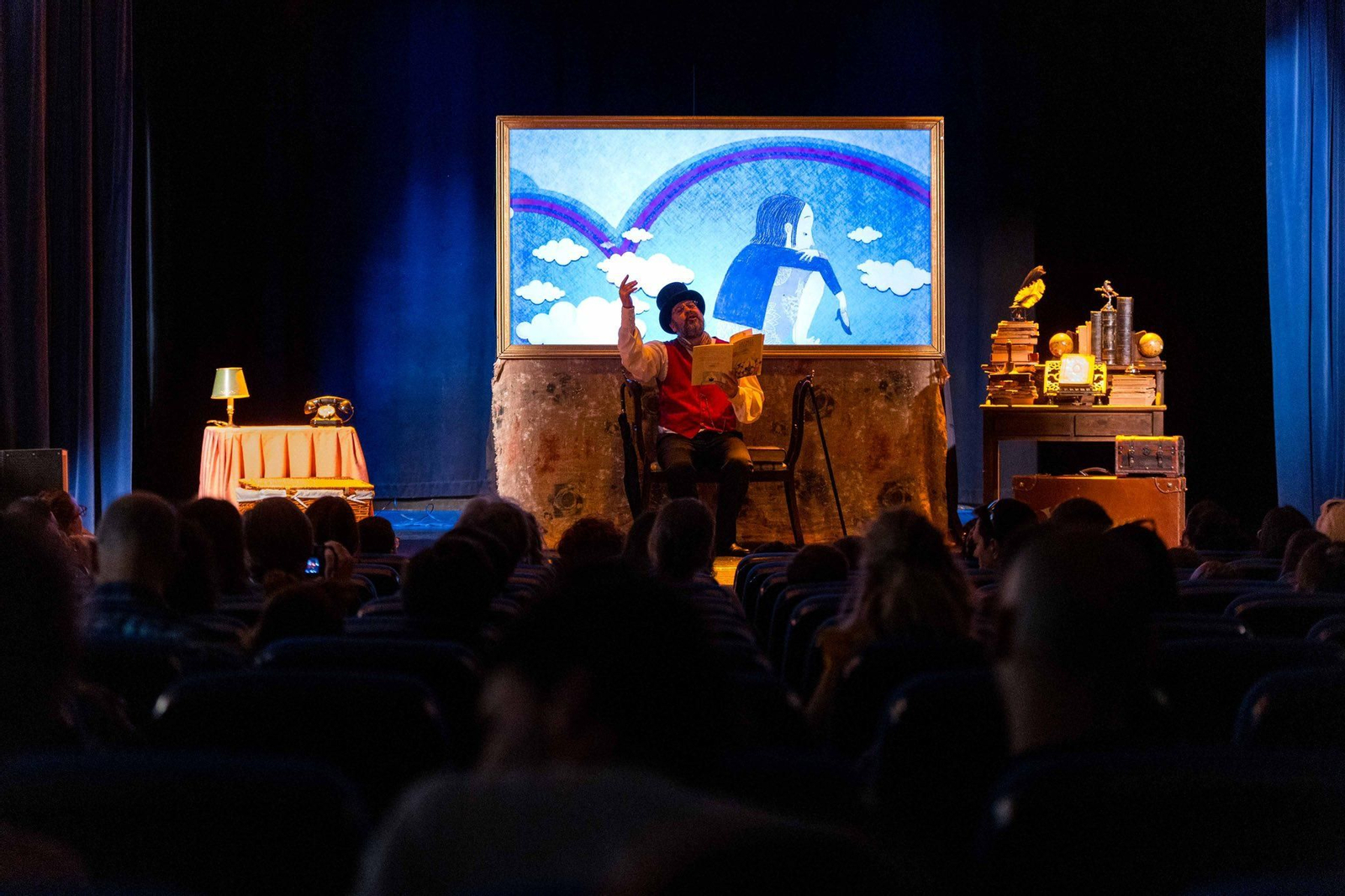 Una de las representaciones de 'Érase un sábado', en la Casa de la Cultura de San Fernando