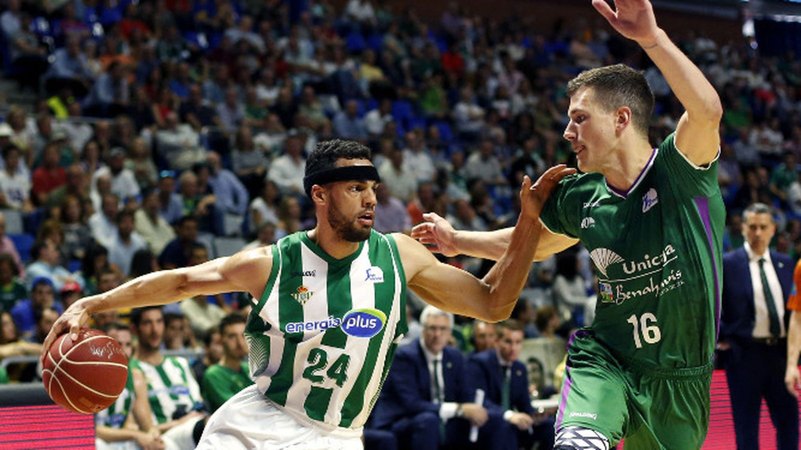 Un momento del Betis E-Plus con el Unicaja de la pasada temporada.