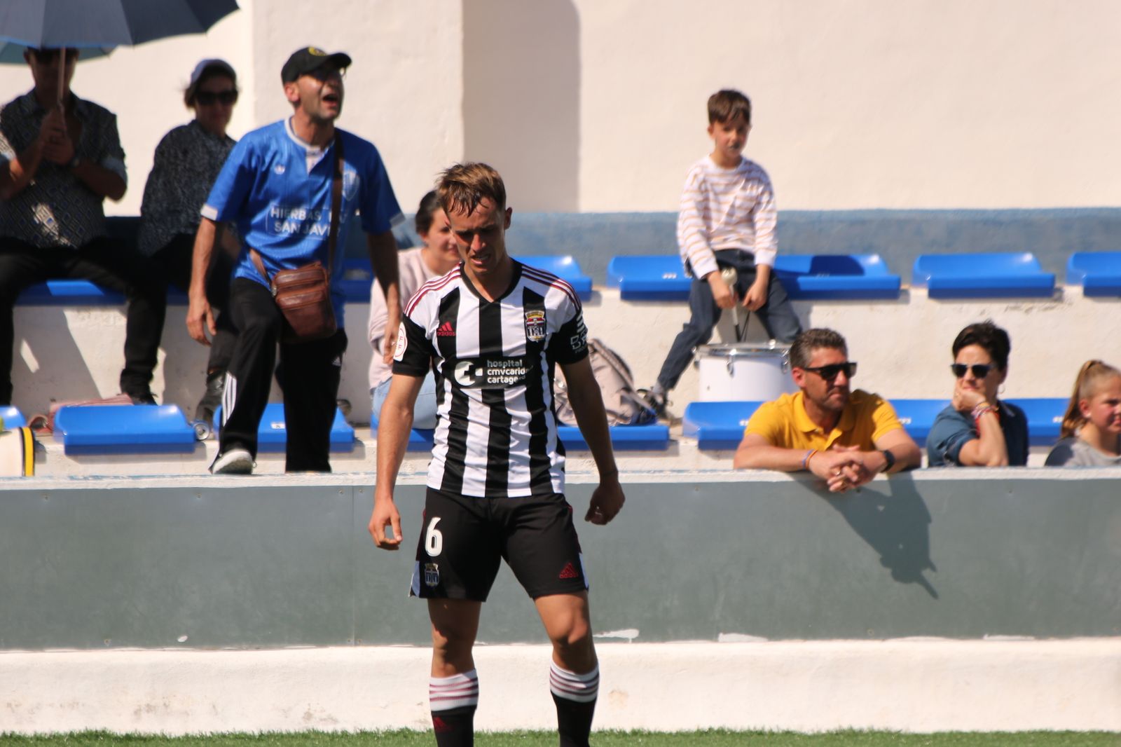 Nacho Pais, con el filial del Cartagena