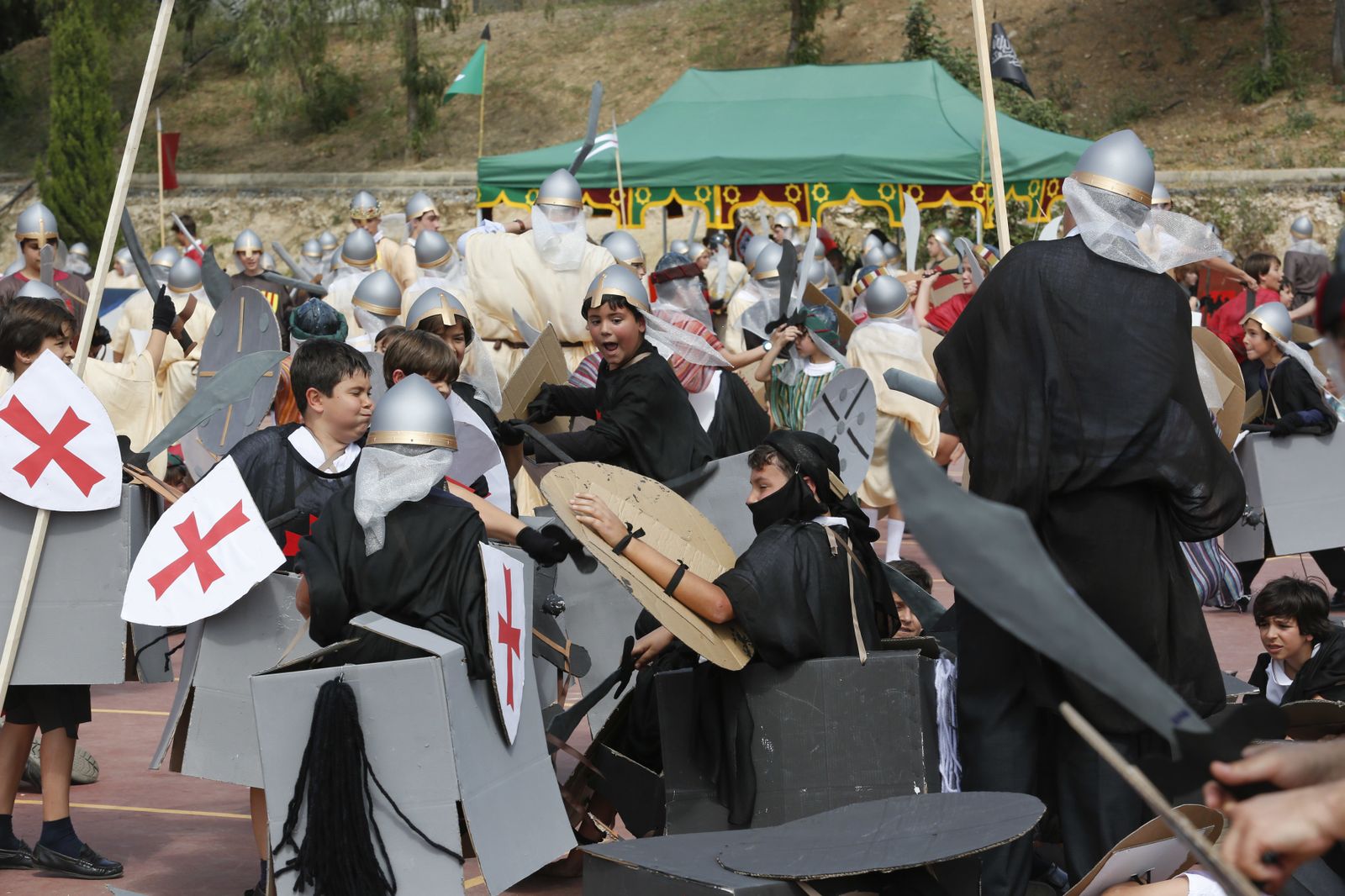 La Batalla de las Navas de Tolosa escenificada por los alumnos de El Romeral