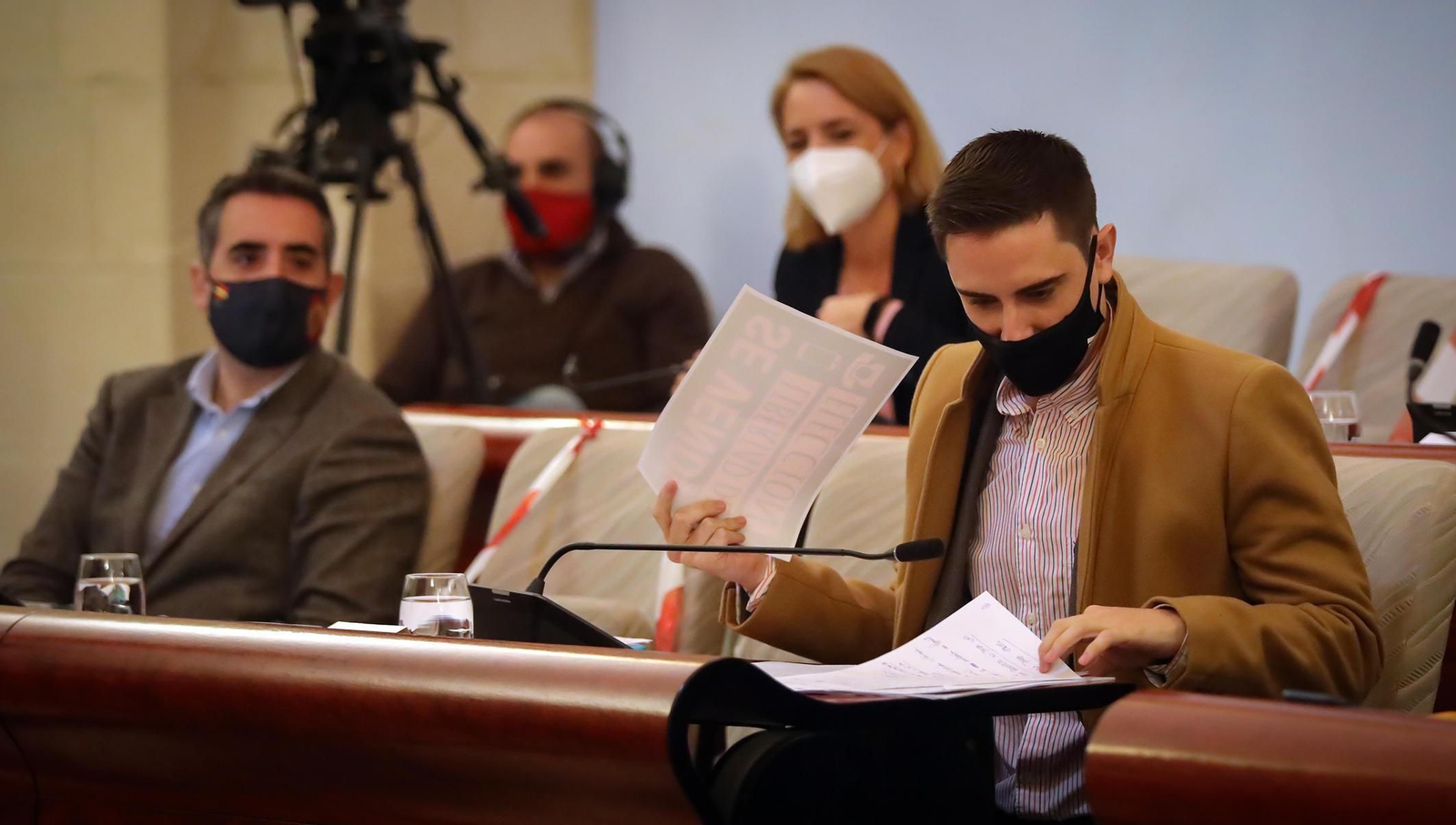 Concejales del PP durante un pleno.