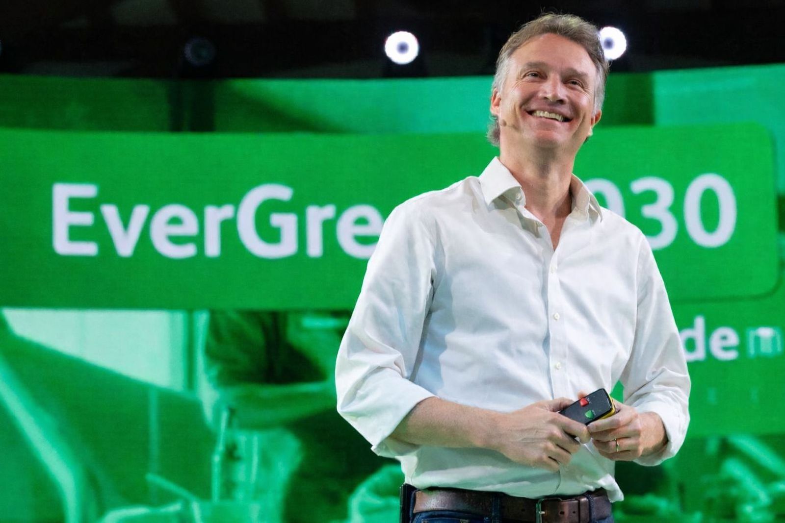 Dolf van den Brink, CEO de Heineken, en la presentación de la estrategia EverGreen 2030.