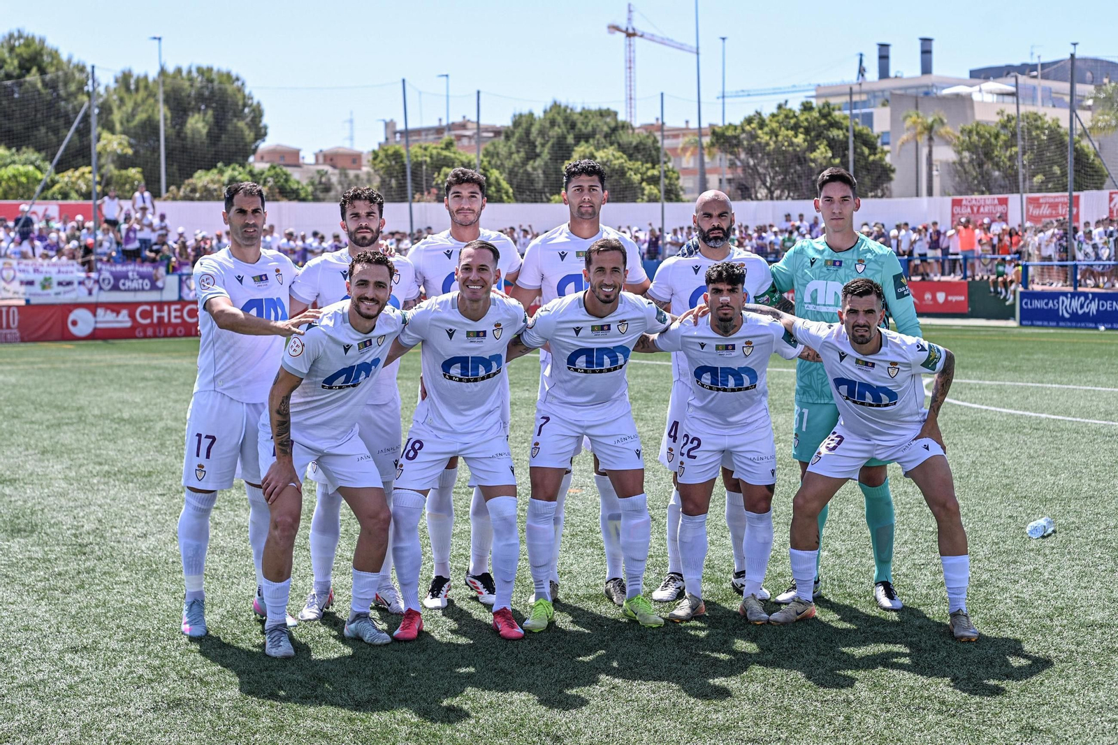 Alineación inicial del Real Jaén en el Juan Manuel Azuaga.