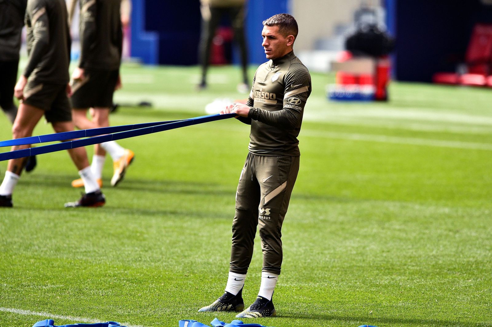 Lucas Torreira, centrocampista uruguayo del Atlético de Madrid.