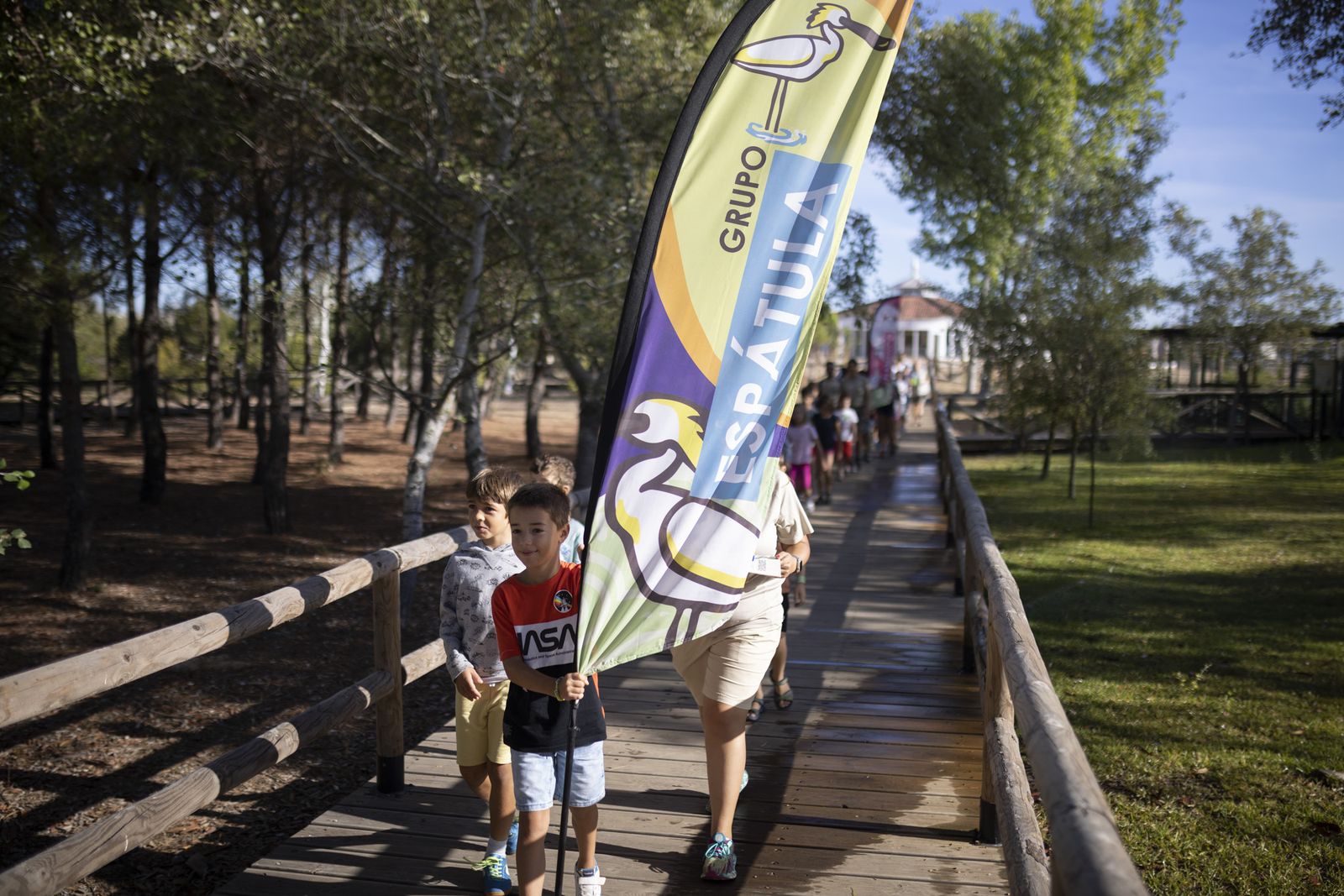 Imágenes de la clausura de la Escuela de Exploradores en Marismas del Odiel
