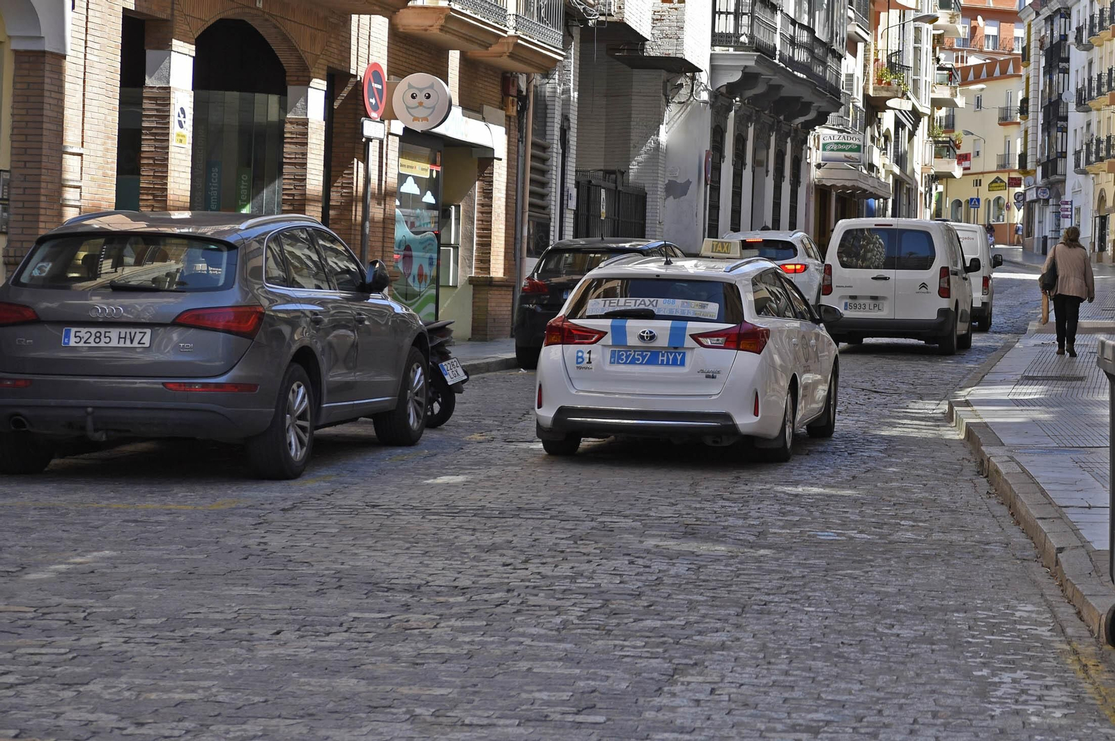 Imágenes de las calles que se incluirán en la peatonalización del centro