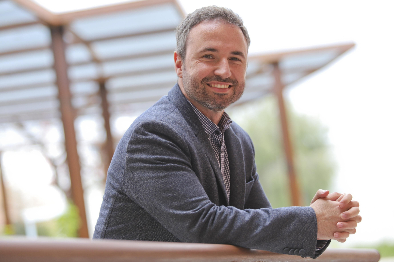 Guillermo Díaz, momentos antes de la entrevista.