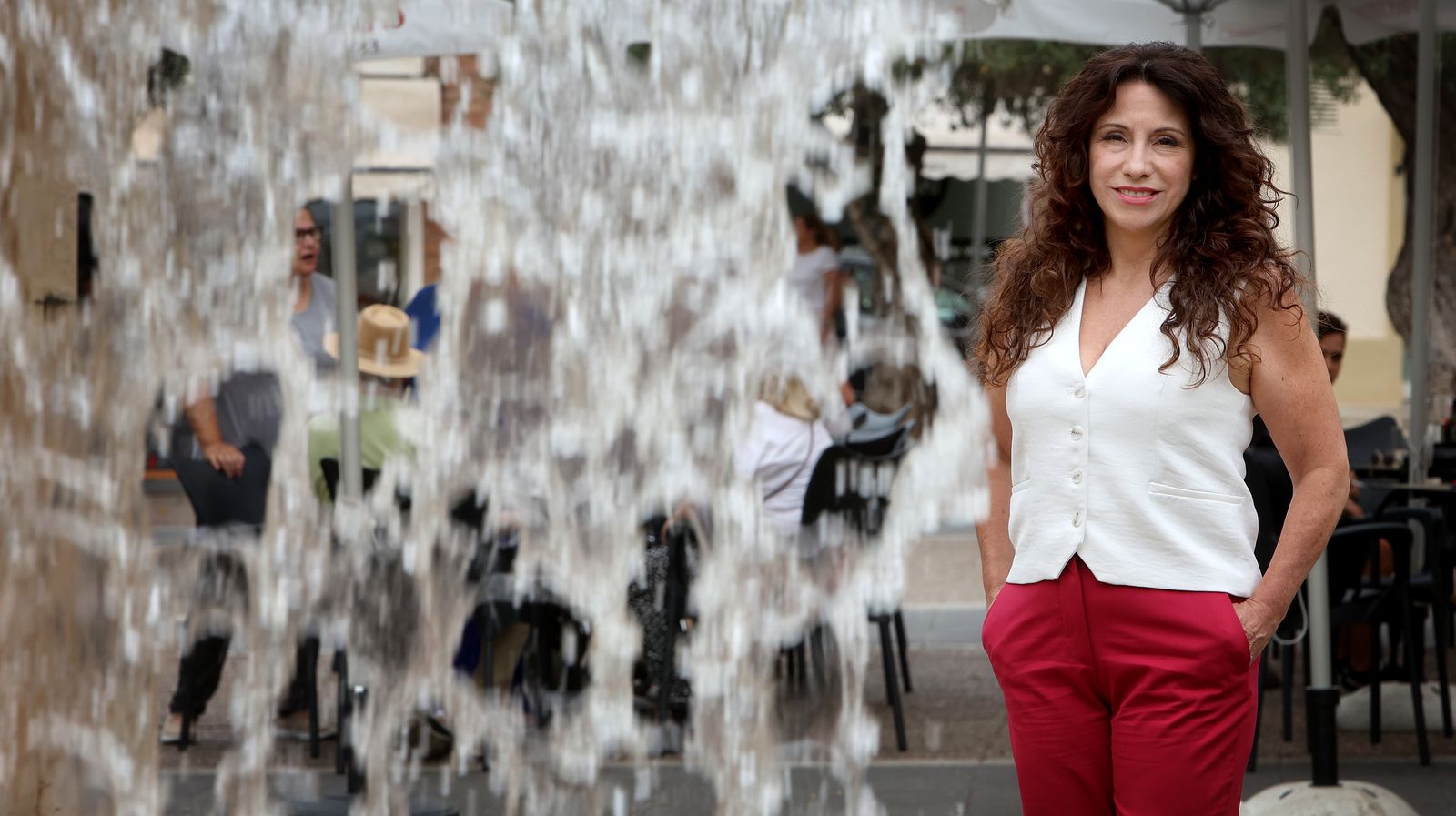 Rocío Ruiz, en la plaza San Andrés de Jerez.