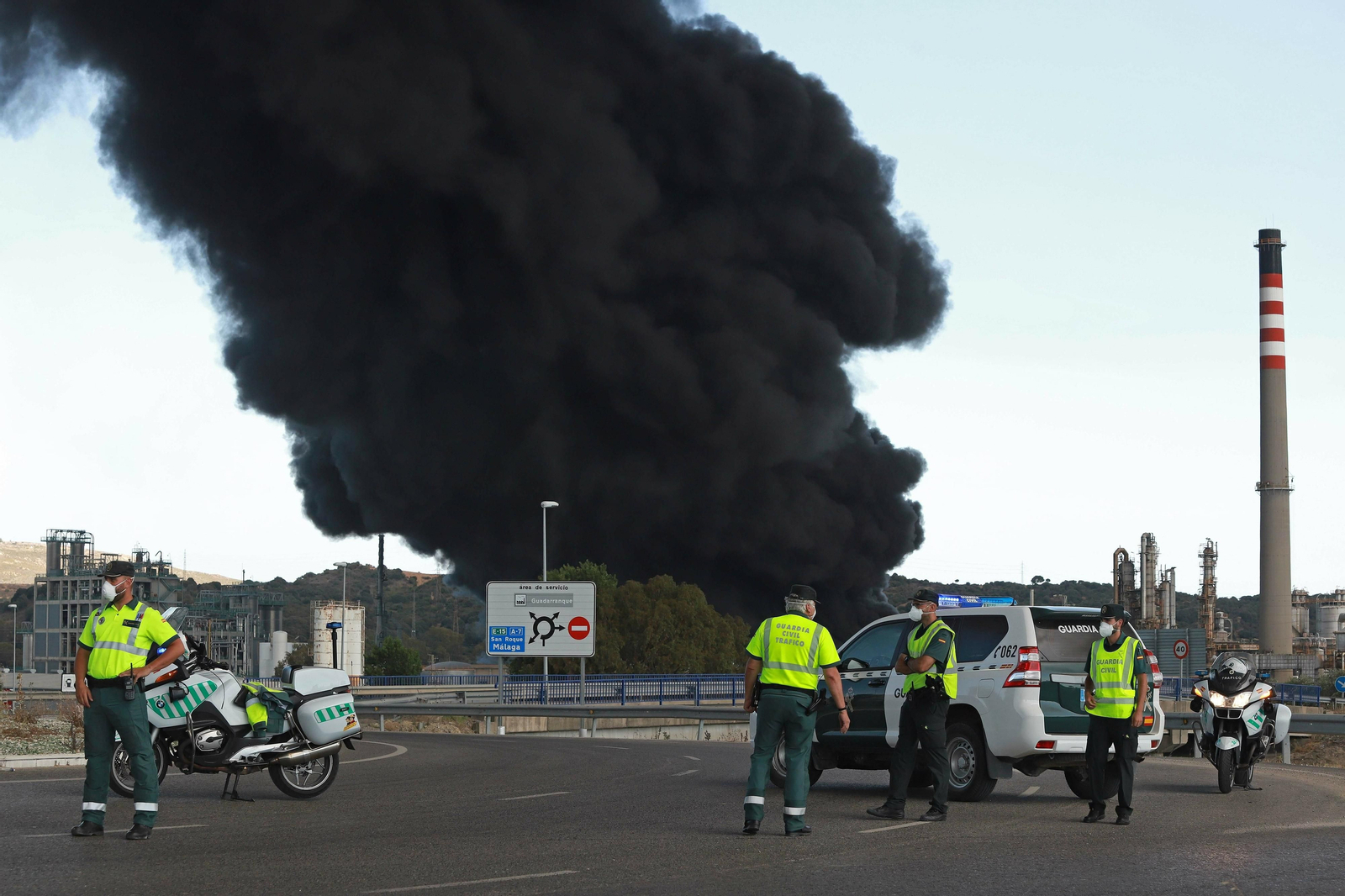 Incendio en la fábrica de Indorama